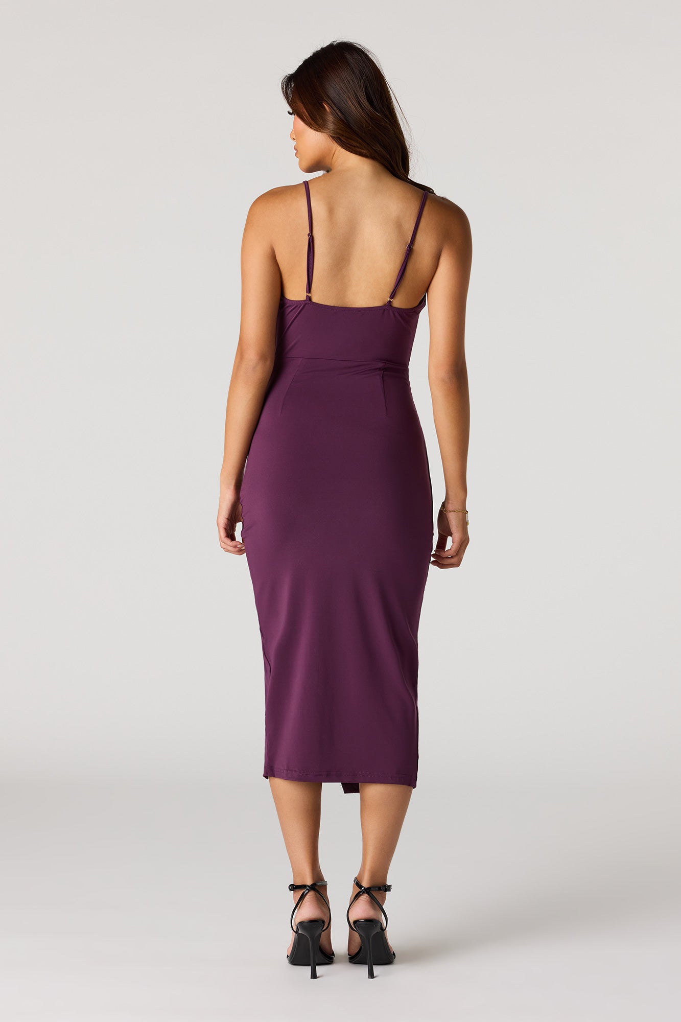 Sweetheart Midi Wrap Dress
