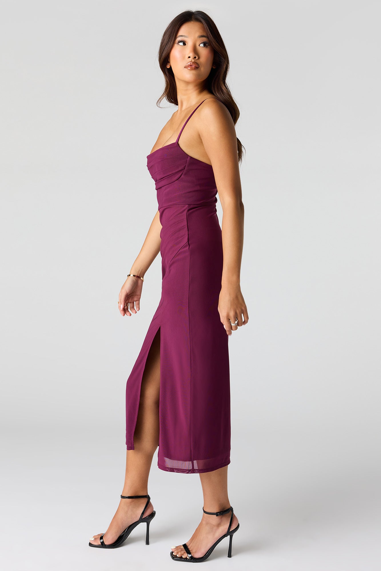 Mesh Midi Dress