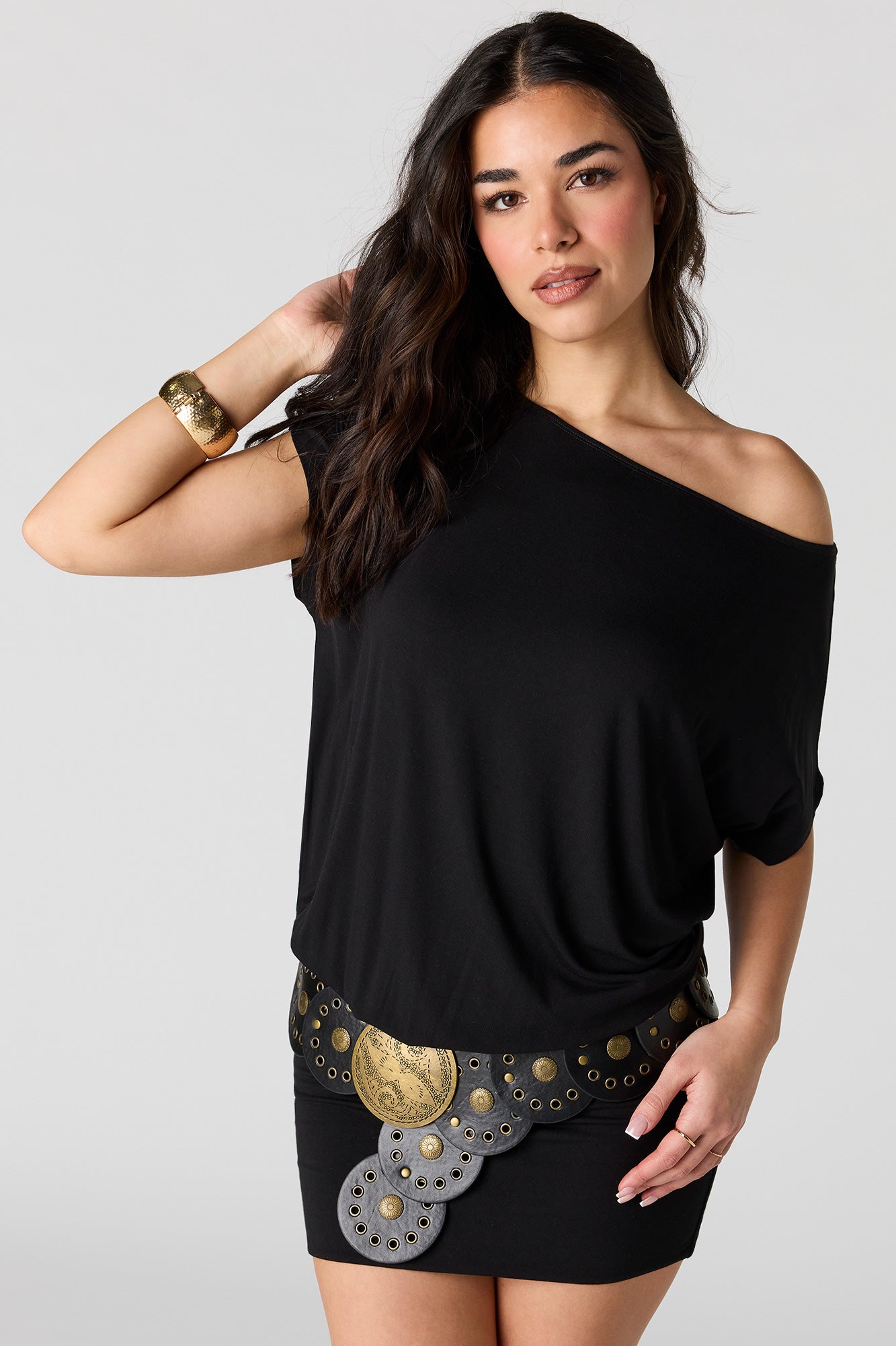 Off Shoulder Mini Dress