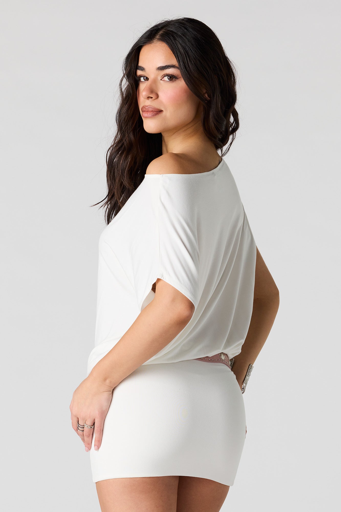 Off Shoulder Mini Dress