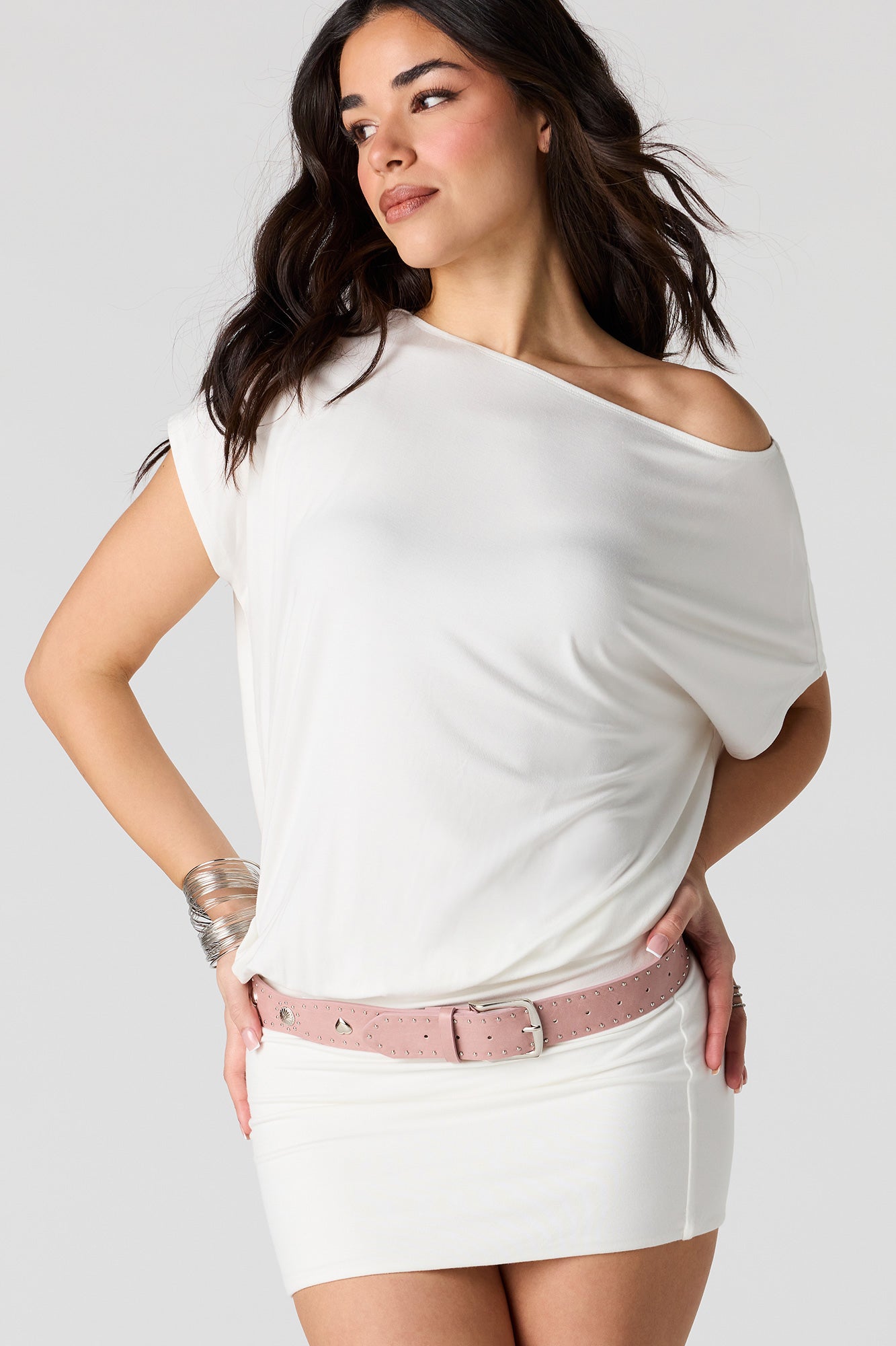 Off Shoulder Mini Dress