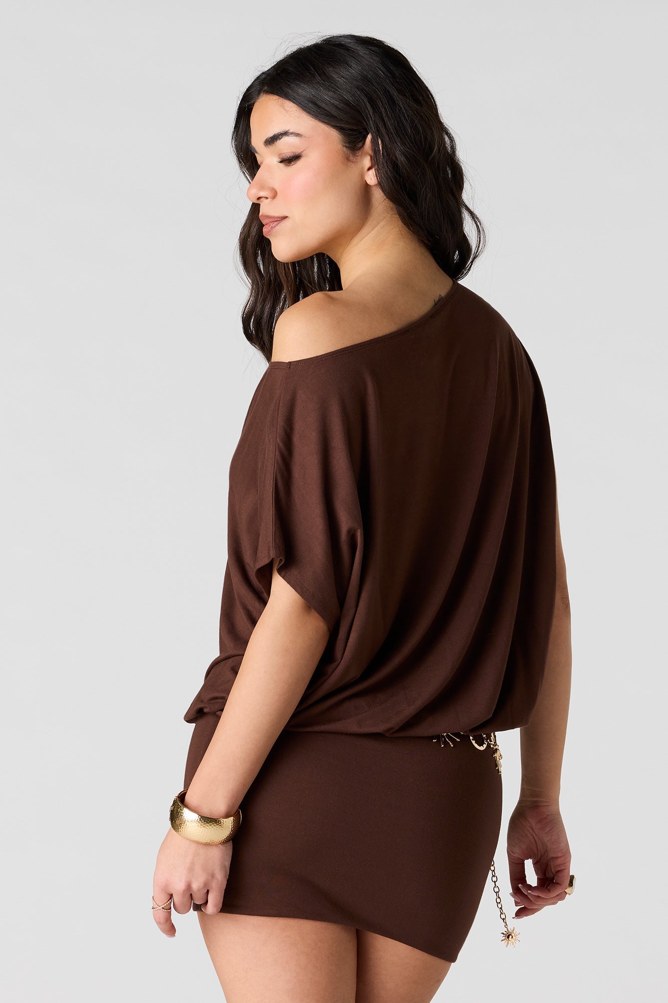 Off Shoulder Mini Dress