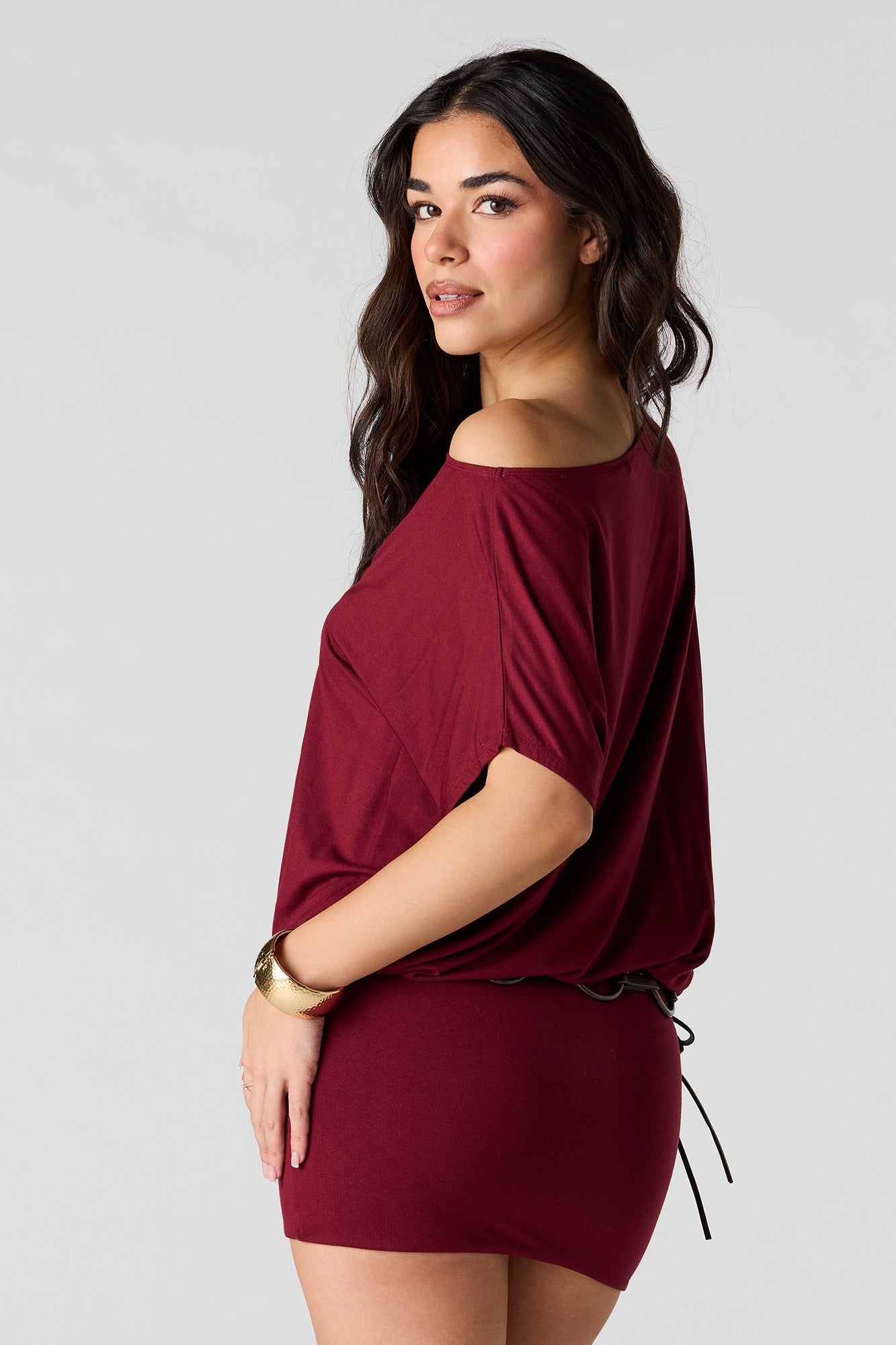 Off Shoulder Mini Dress