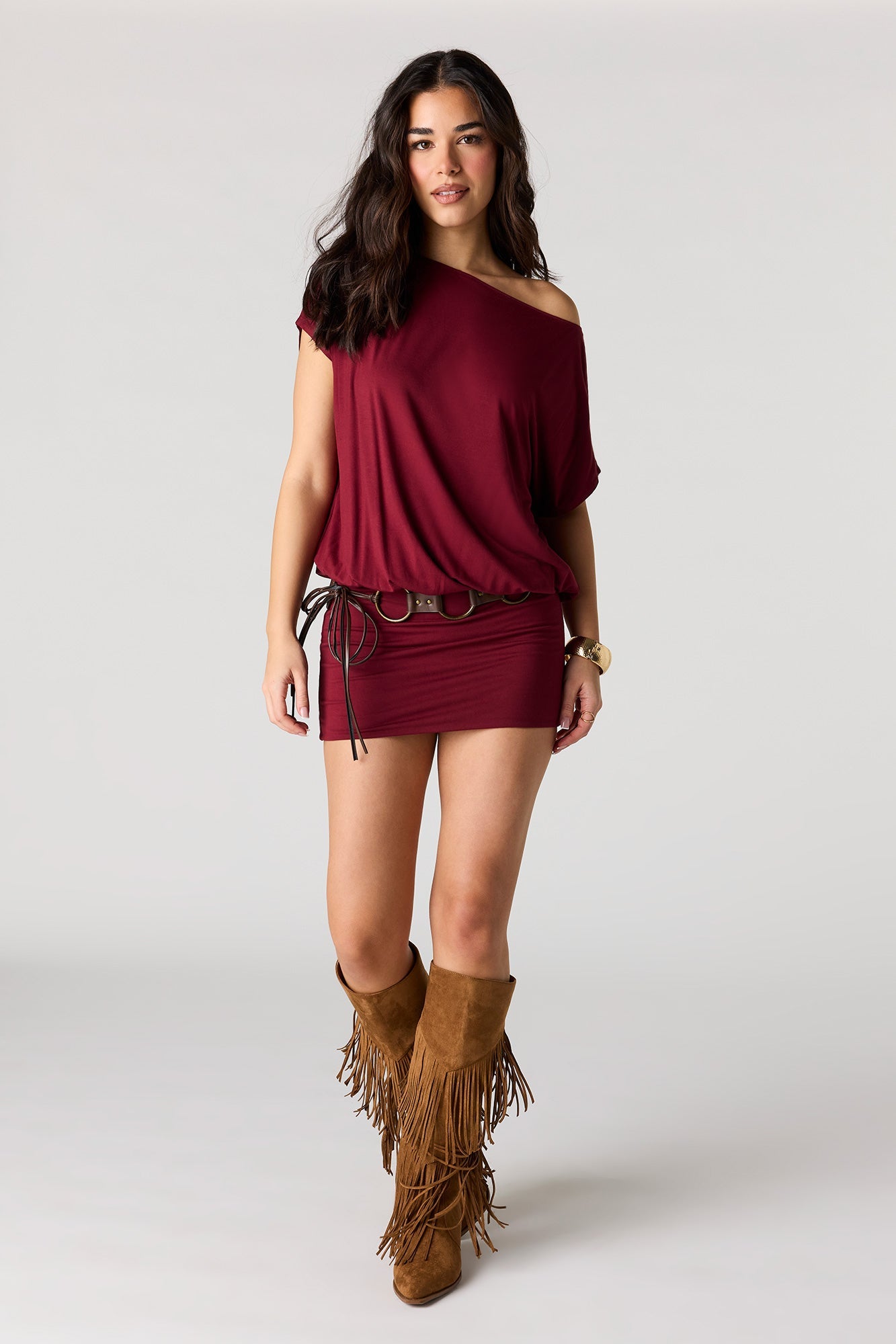 Off Shoulder Mini Dress