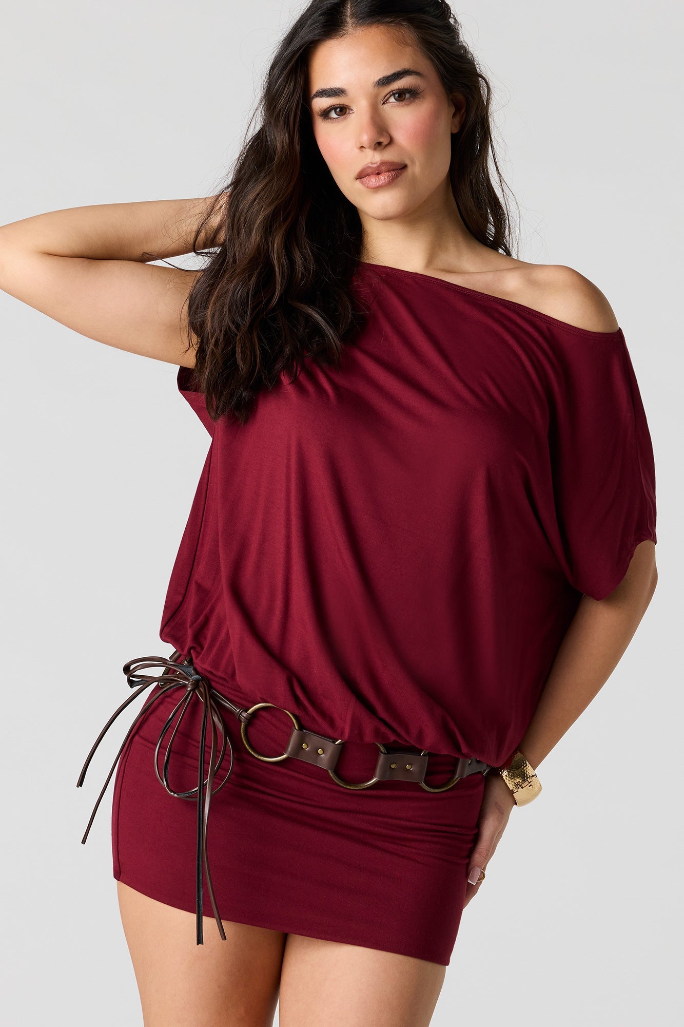 Off Shoulder Mini Dress