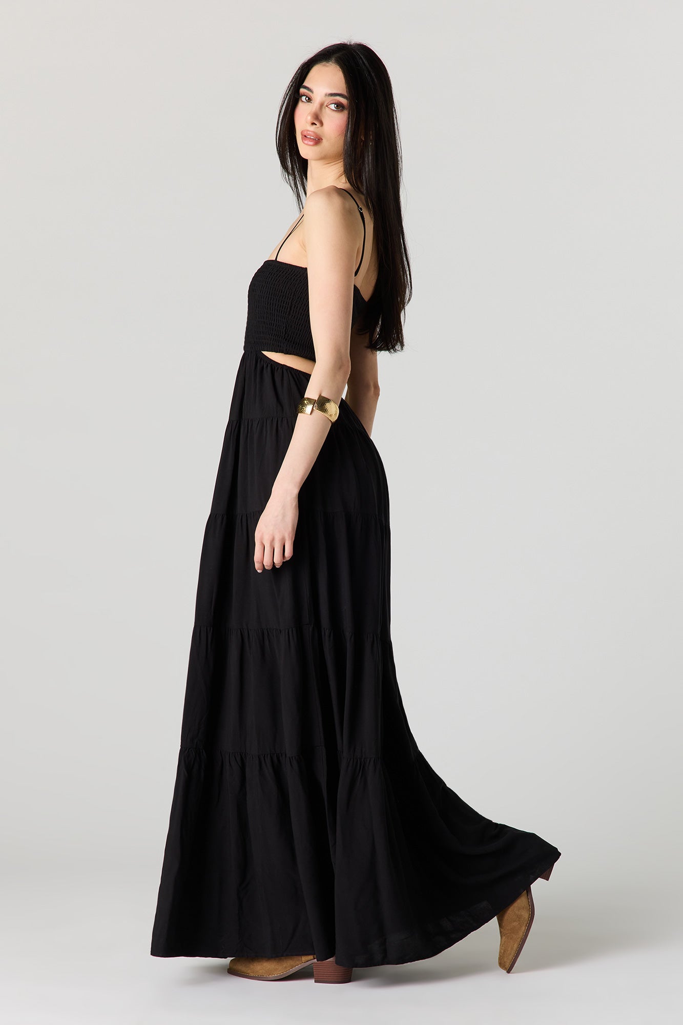 Smocked Tiered Maxi Dress
