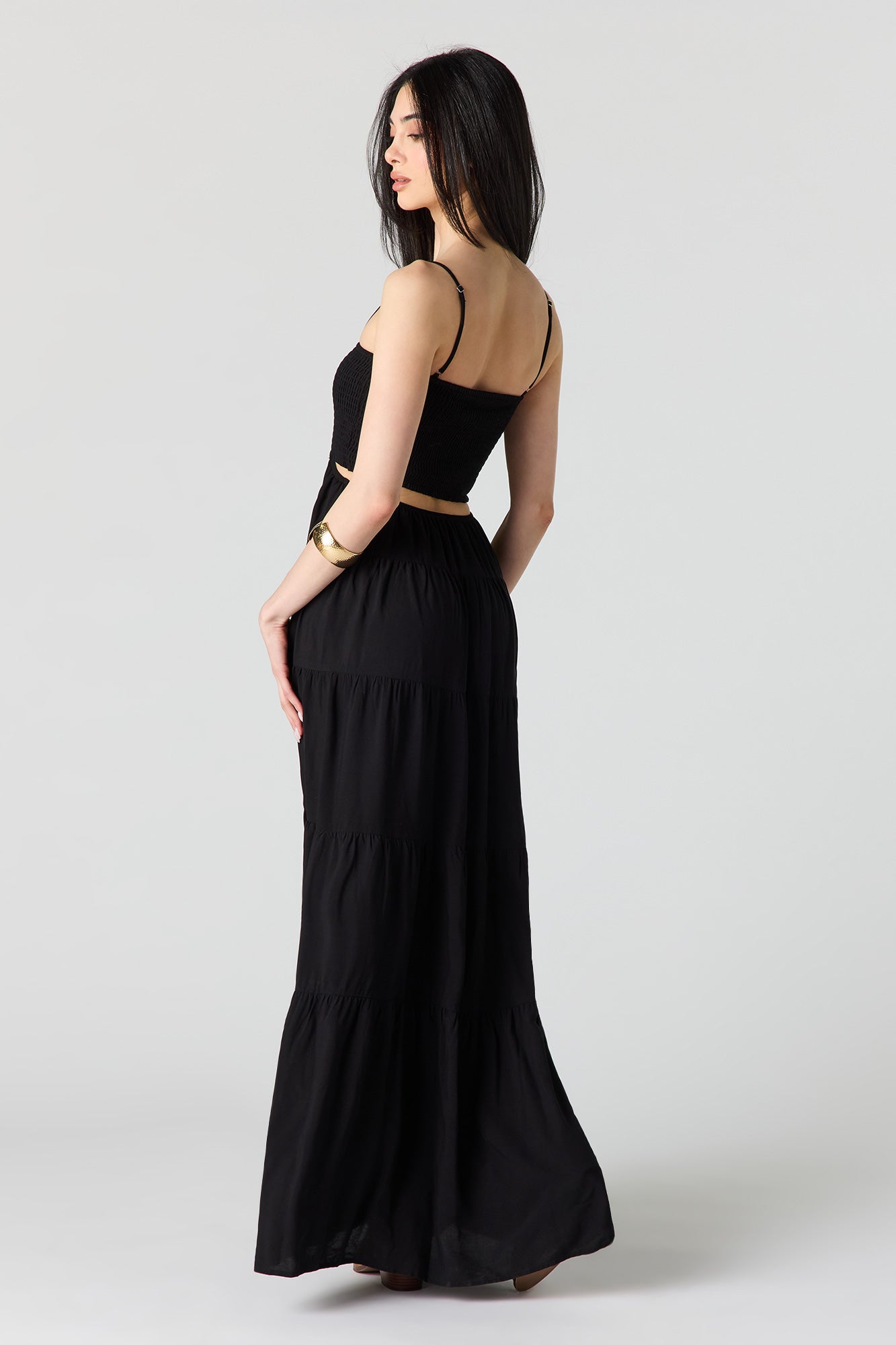 Smocked Tiered Maxi Dress