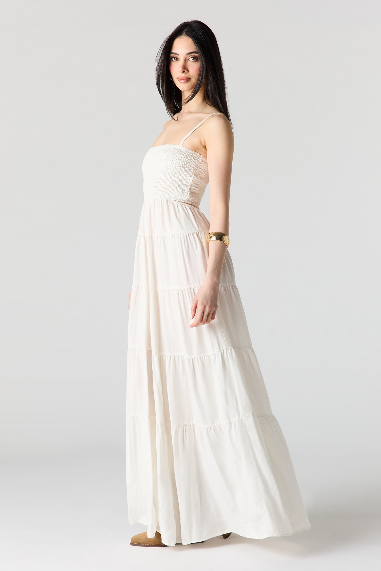 Smocked Tiered Maxi Dress