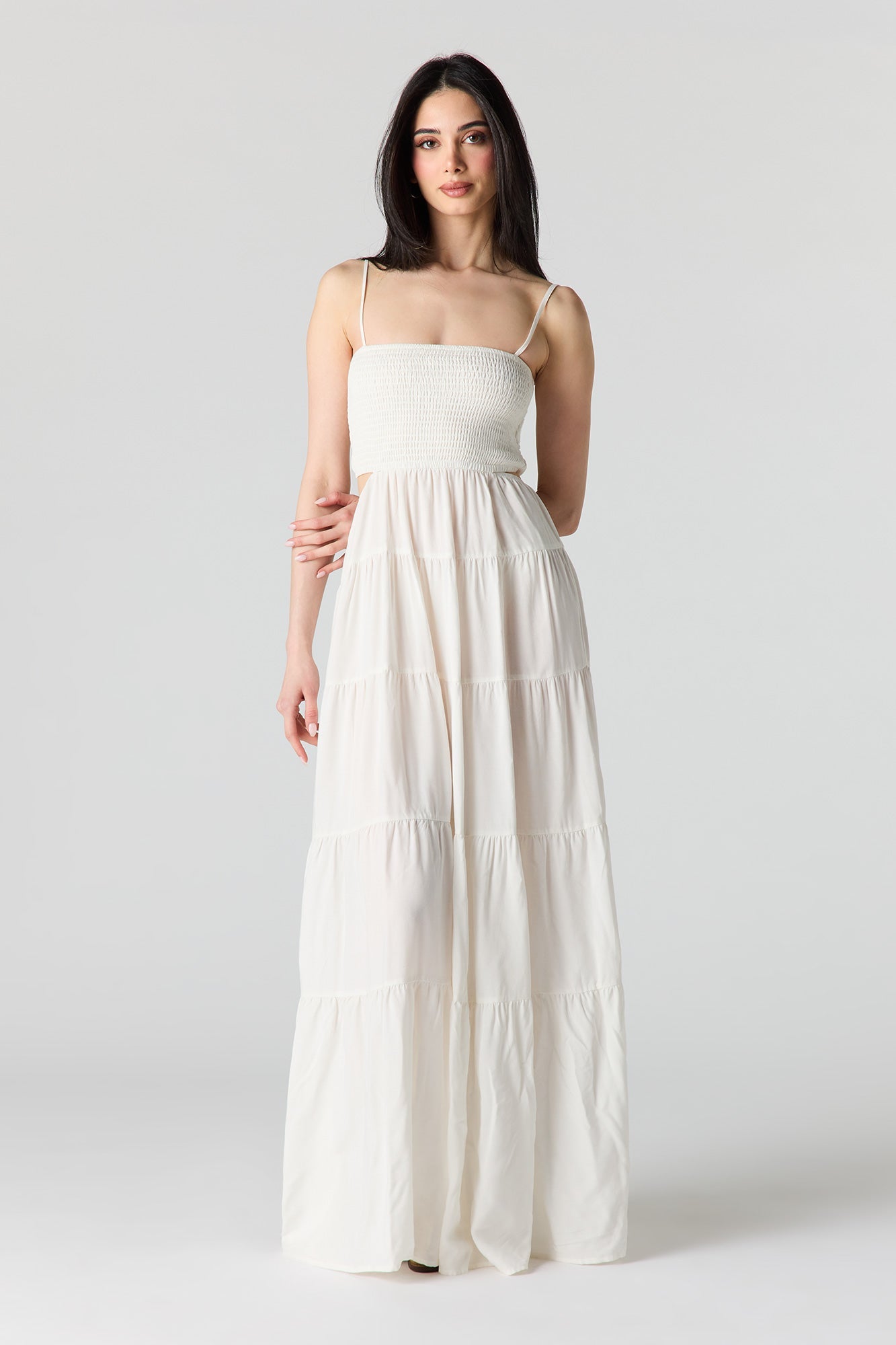 Smocked Tiered Maxi Dress
