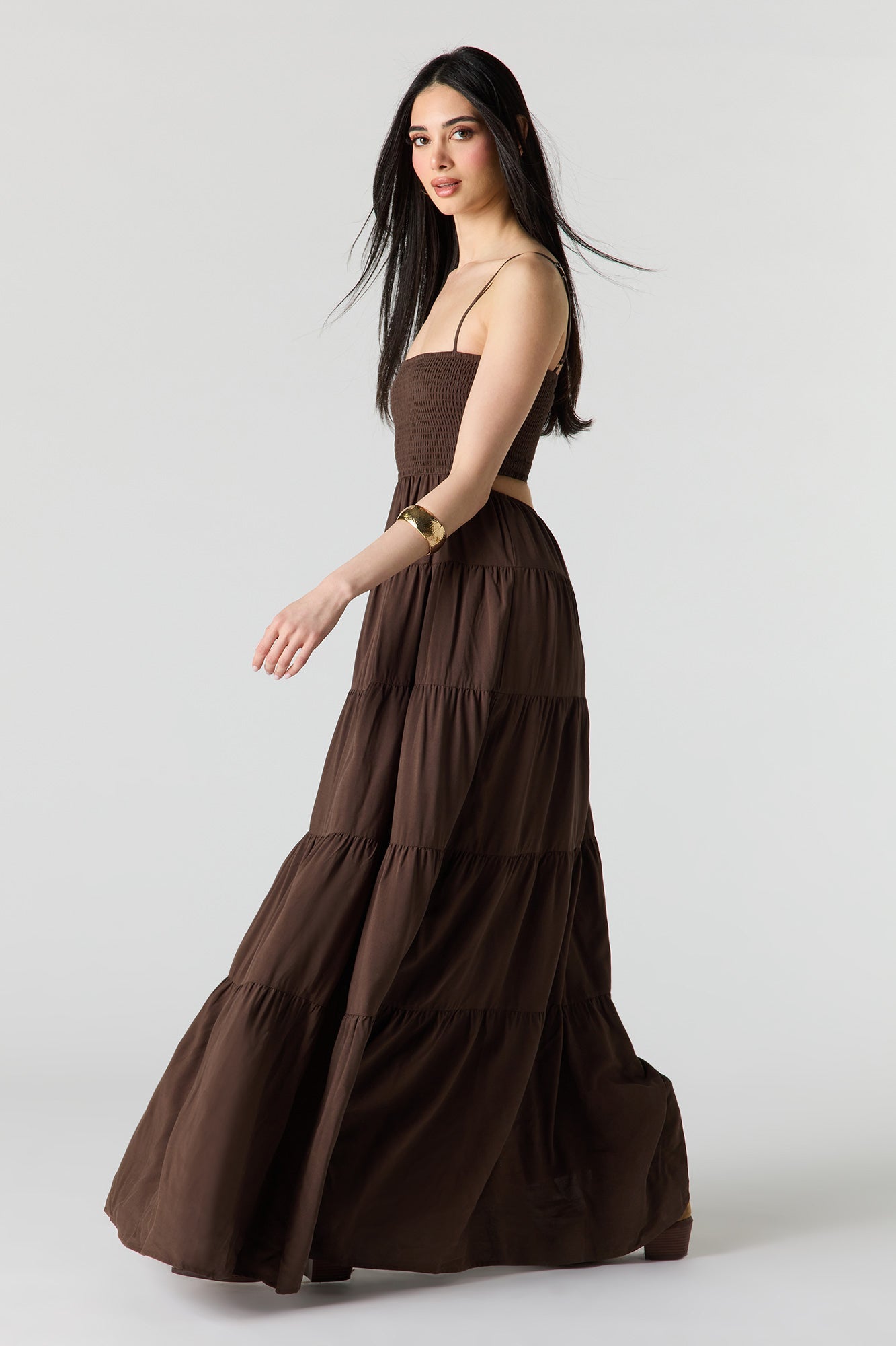 Smocked Tiered Maxi Dress