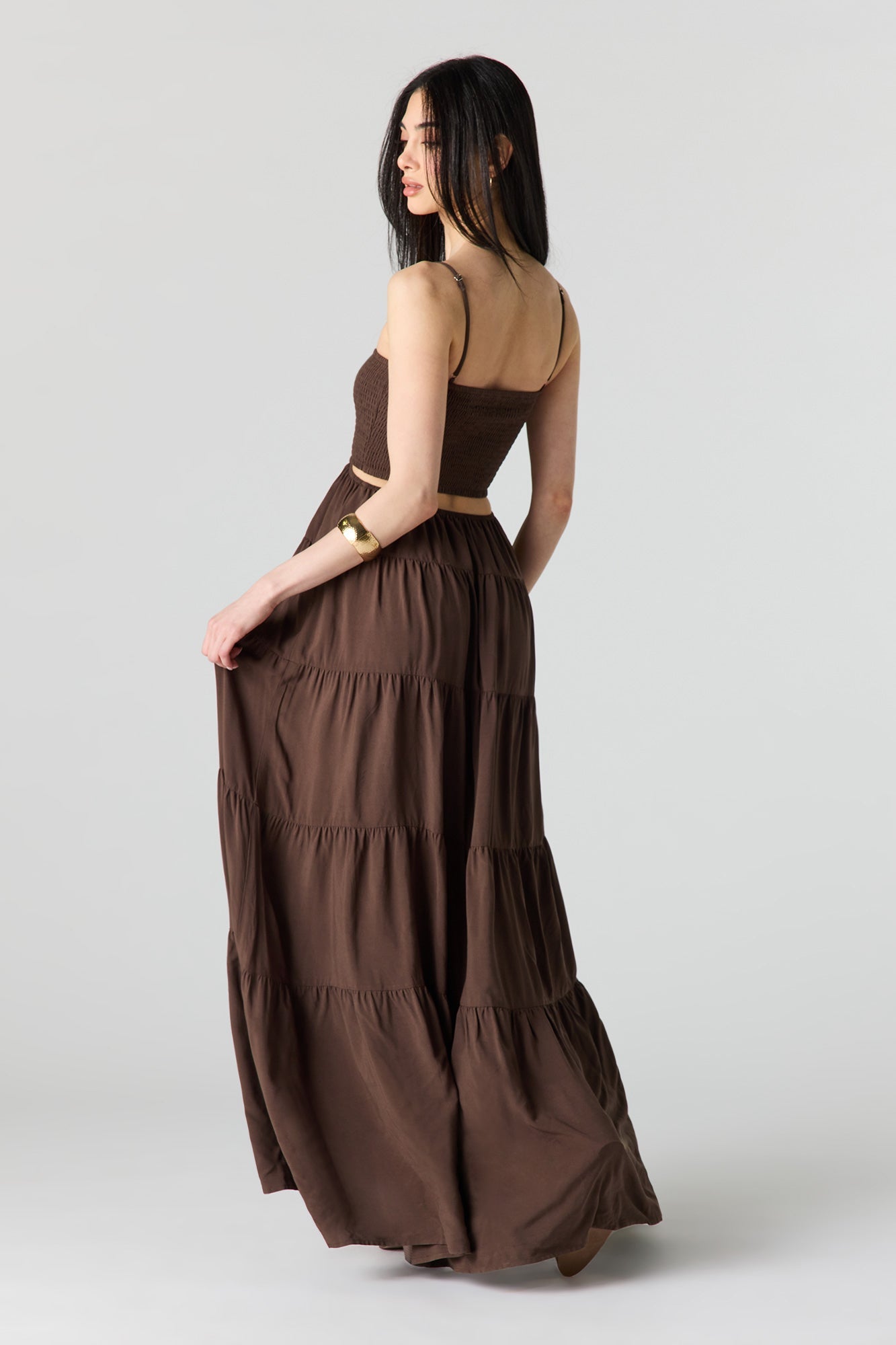 Smocked Tiered Maxi Dress