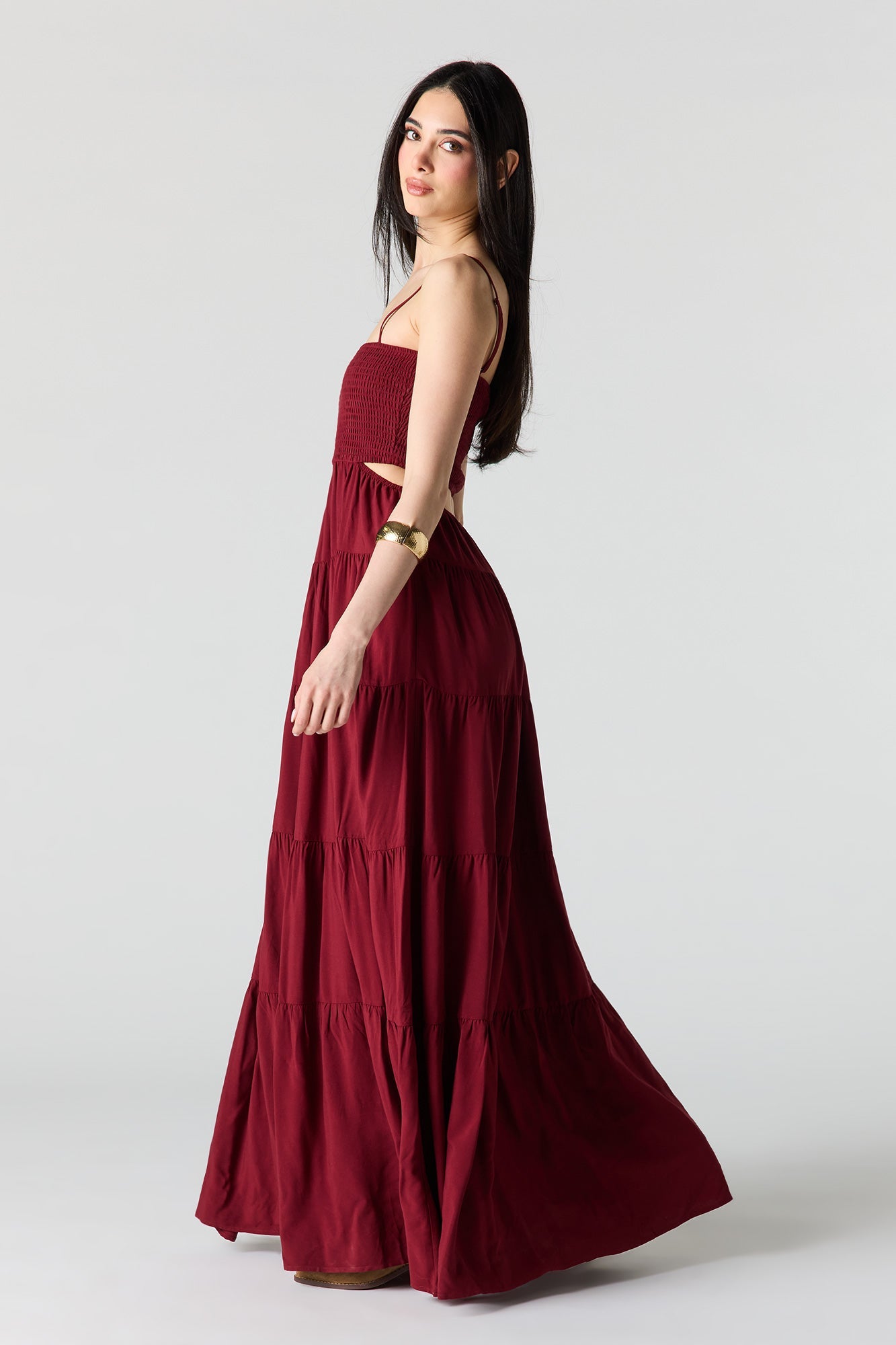 Smocked Tiered Maxi Dress