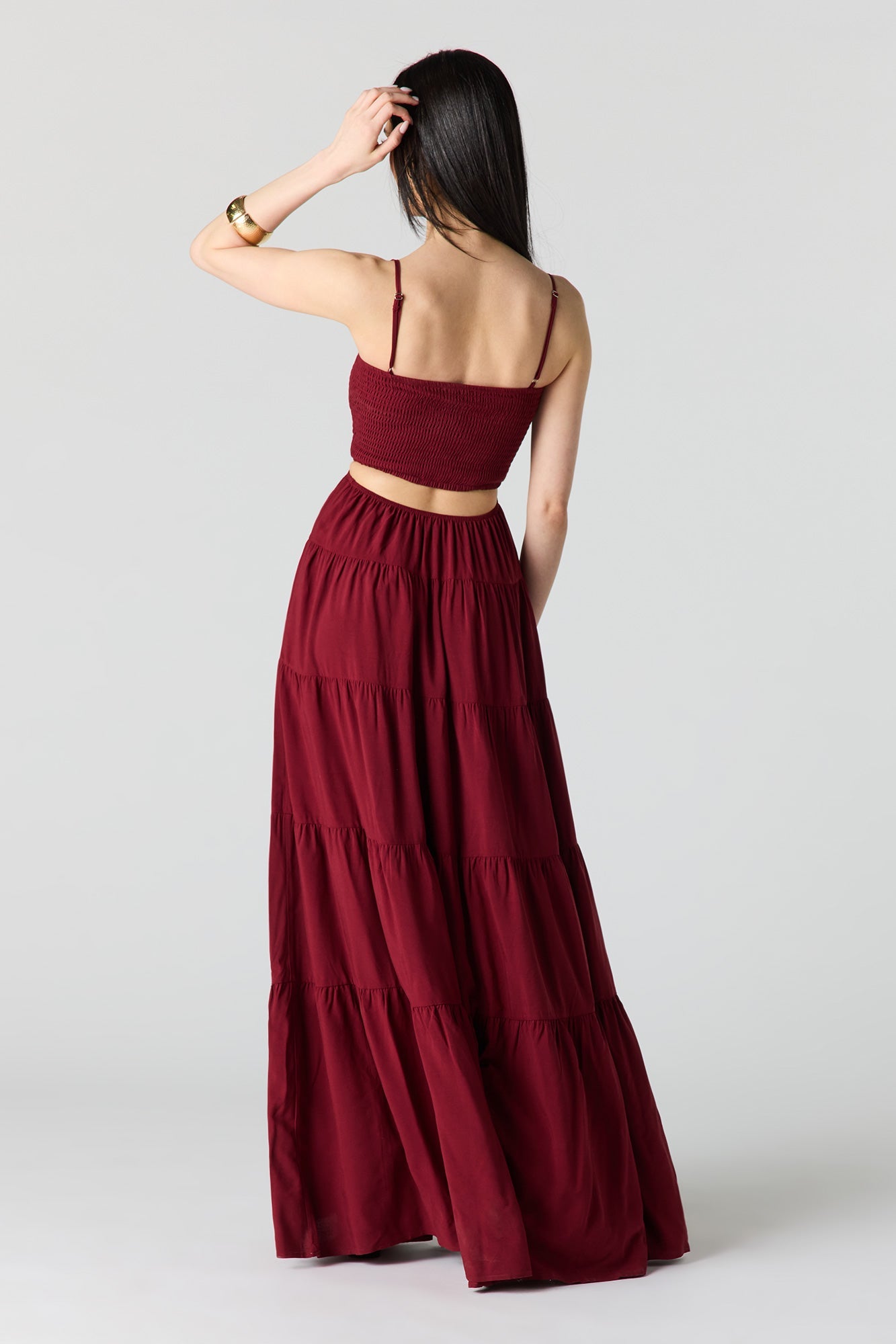 Smocked Tiered Maxi Dress