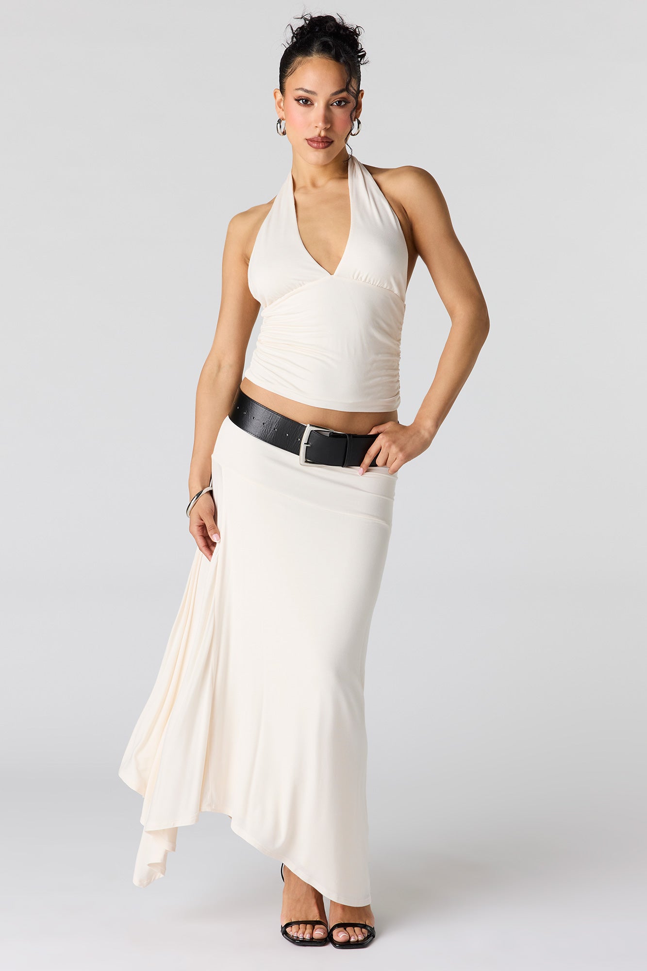 V-Neck Halter Top