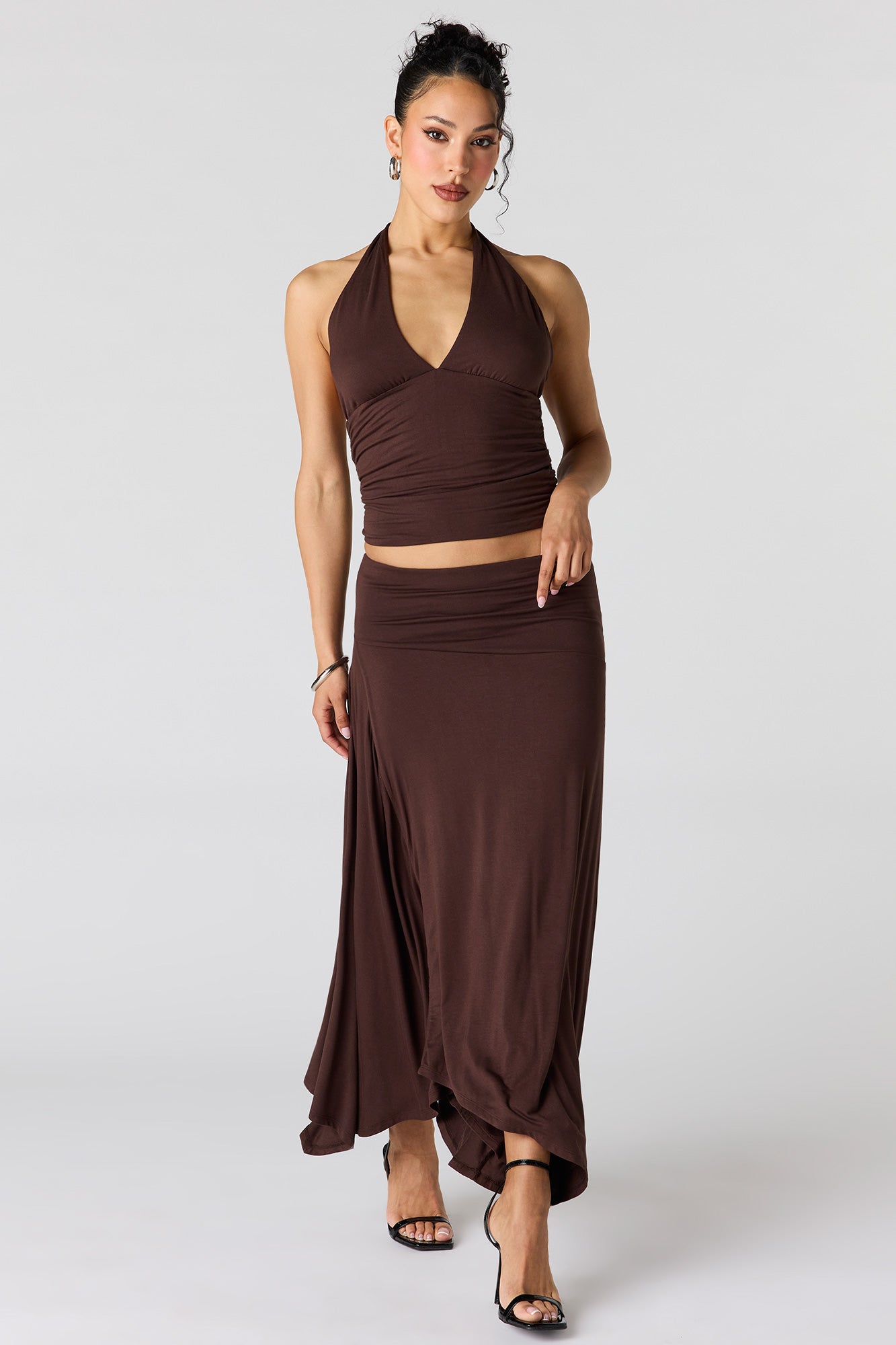 V-Neck Halter Top