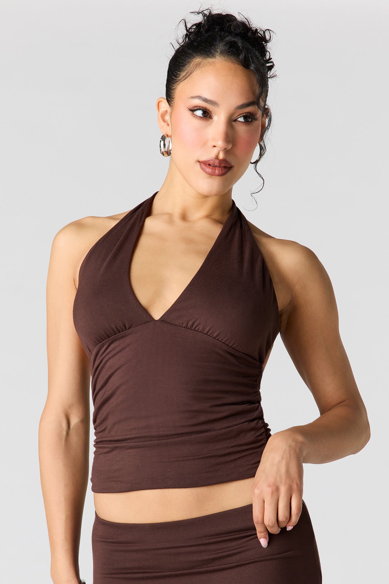 V-Neck Halter Top