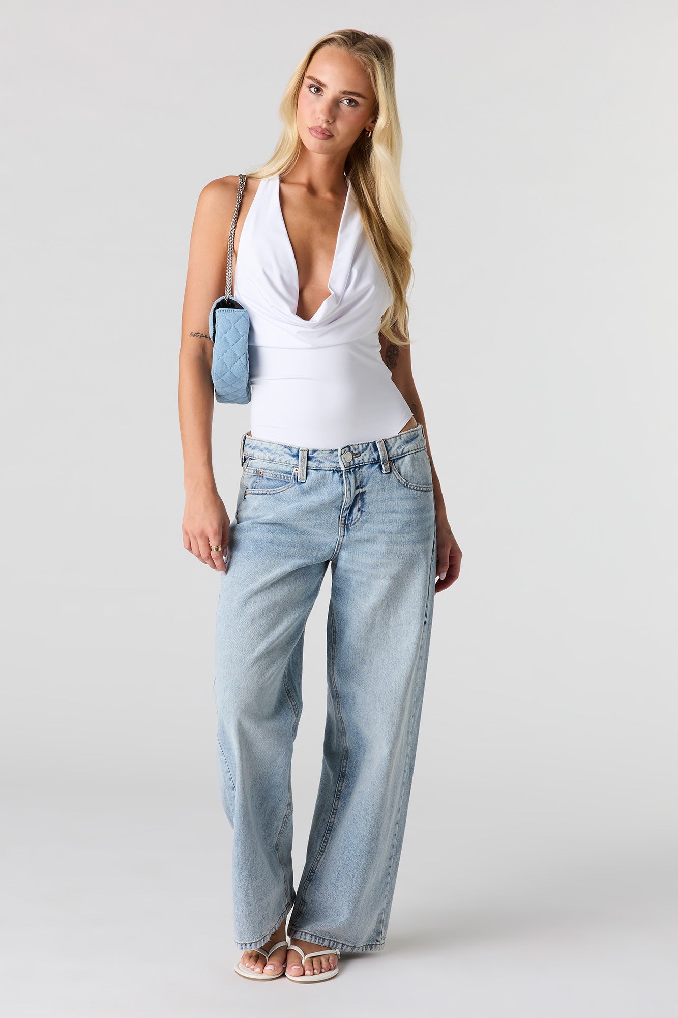 Contour Cowl Halter Bodysuit