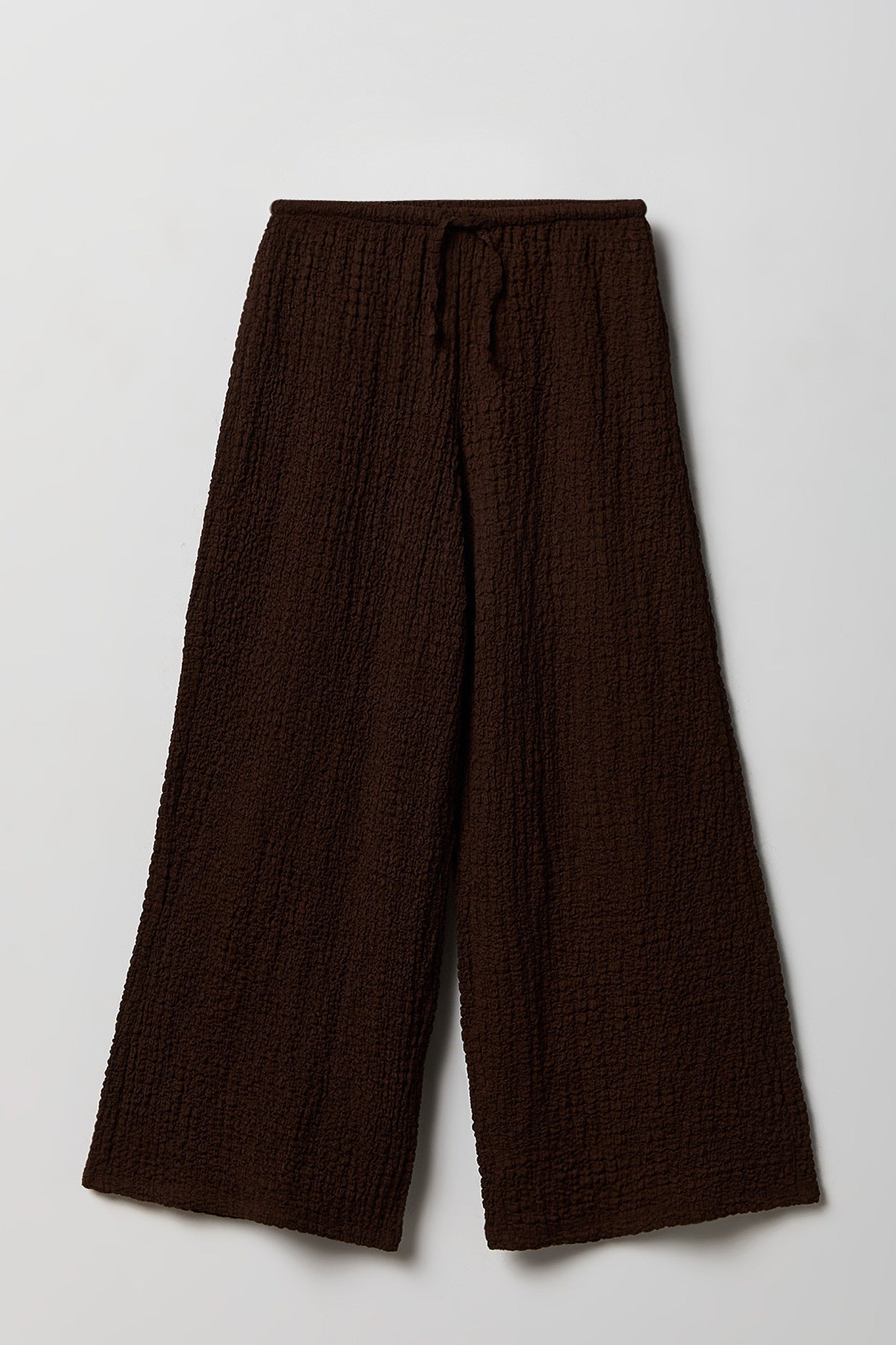 Girls Textured Wide Leg Pant