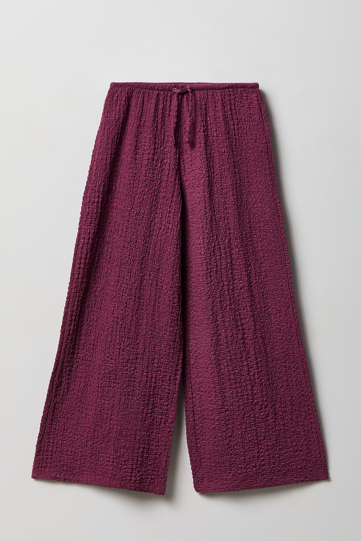 Girls Textured Wide Leg Pant