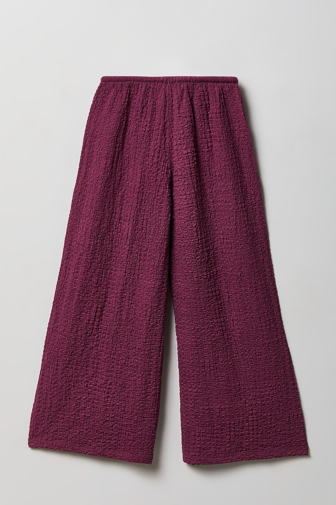 Girls Textured Wide Leg Pant