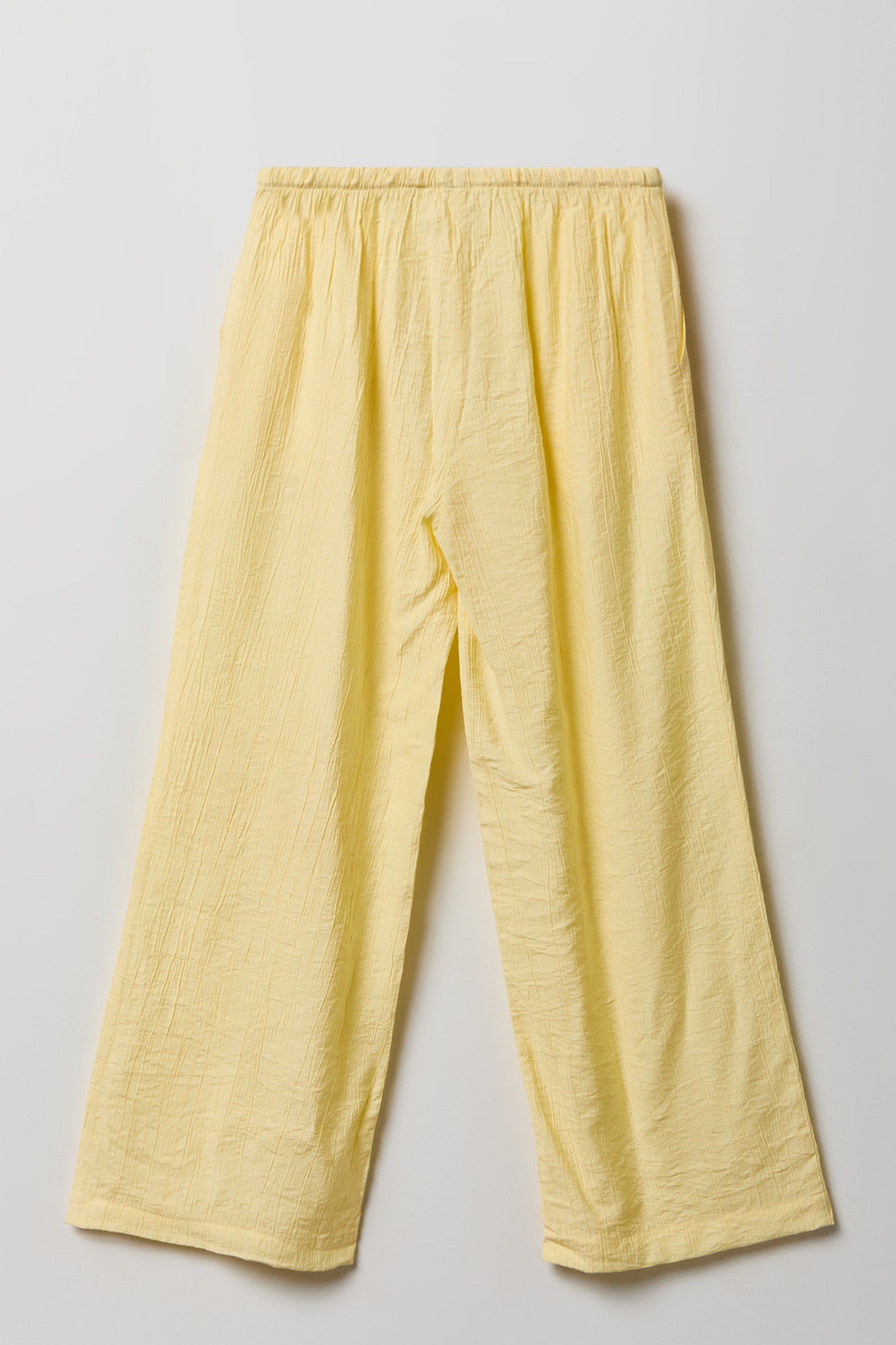 Textured Flowy Wide Leg Pant