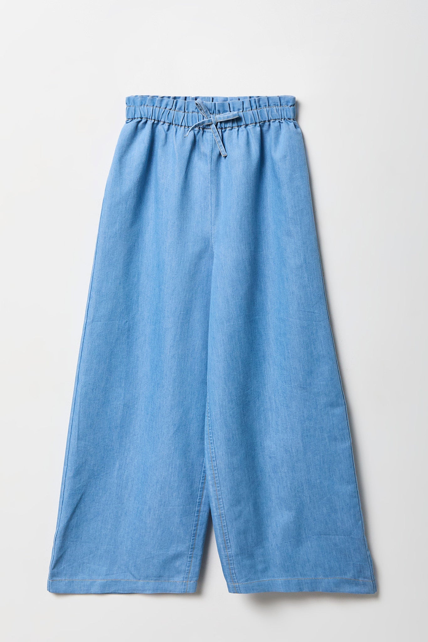 Girls Wide Leg Paperbag Jean