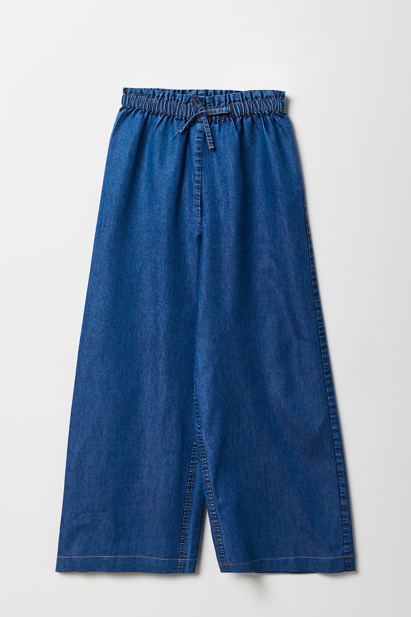 Girls Wide Leg Paperbag Jean