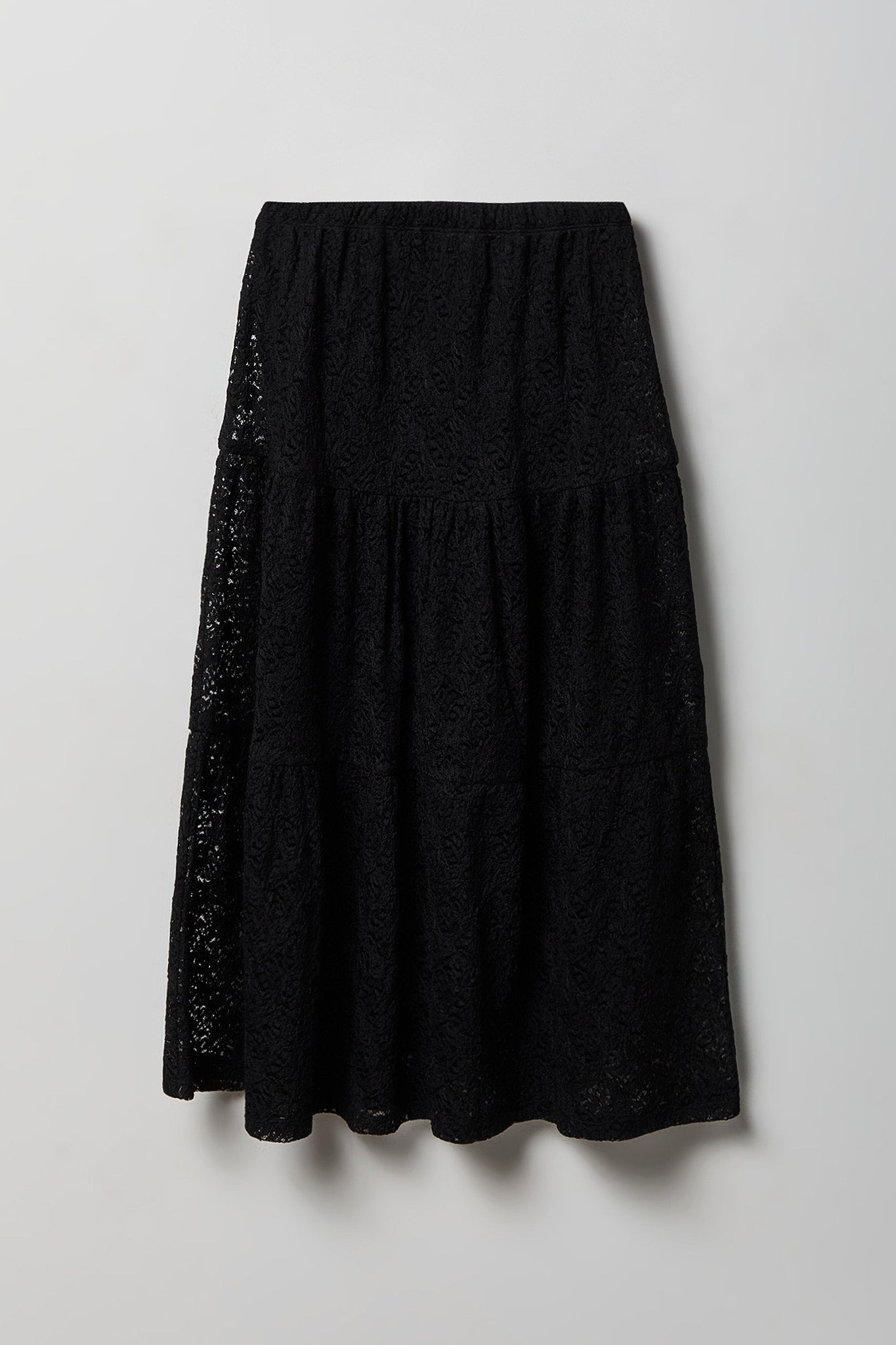 Girls Lace Tiered Maxi Skirt