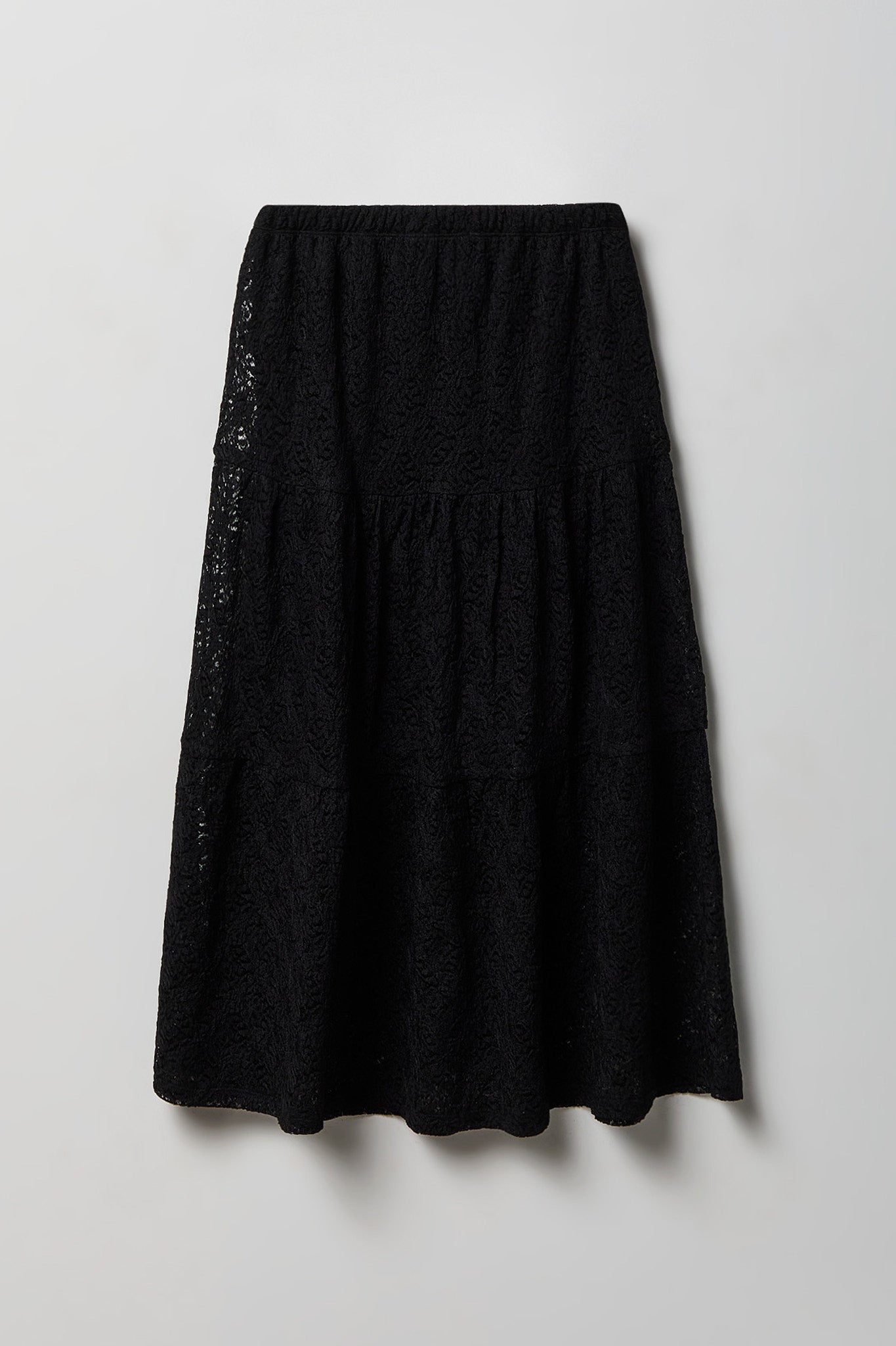 Girls Lace Tiered Maxi Skirt