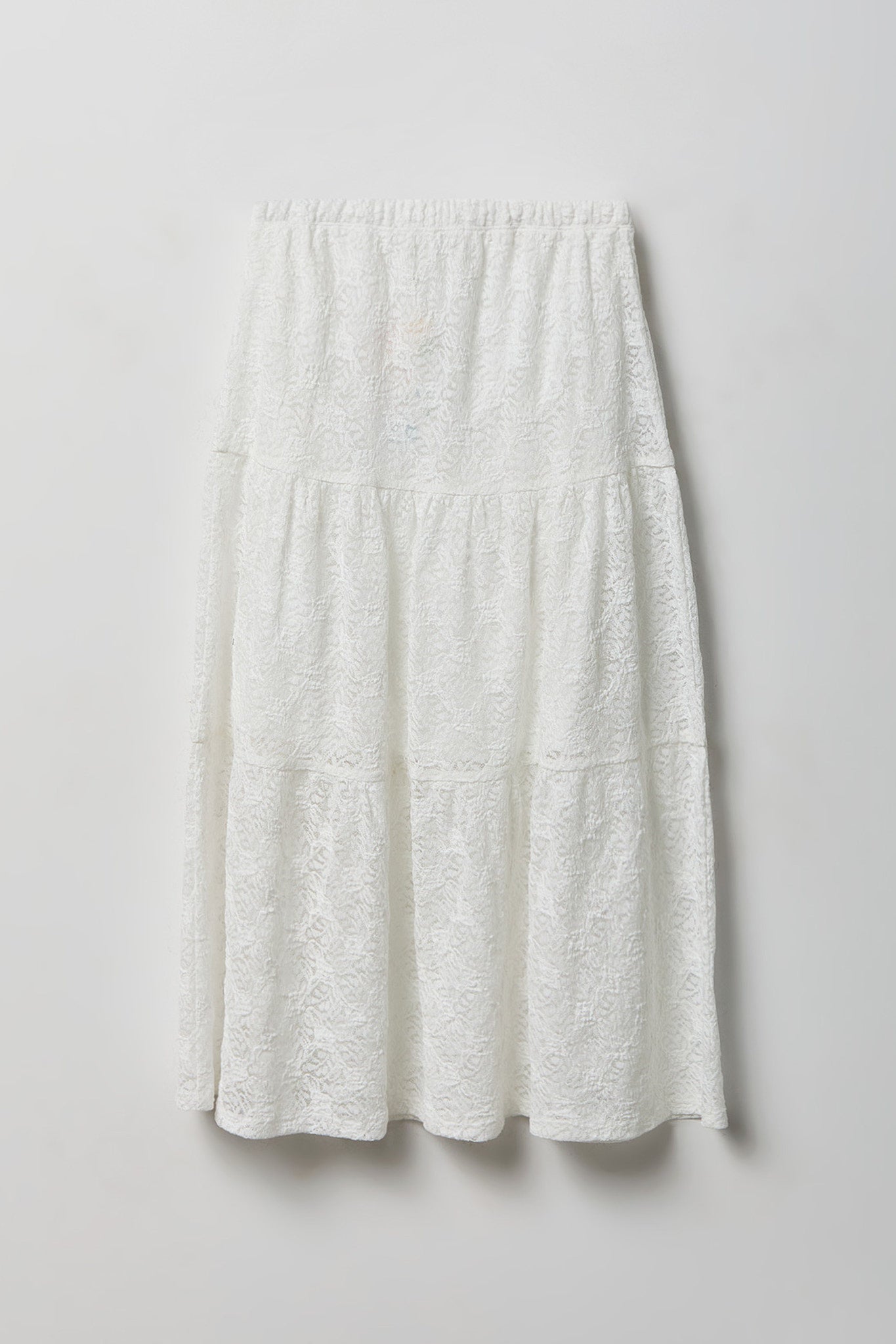 Girls Lace Tiered Maxi Skirt