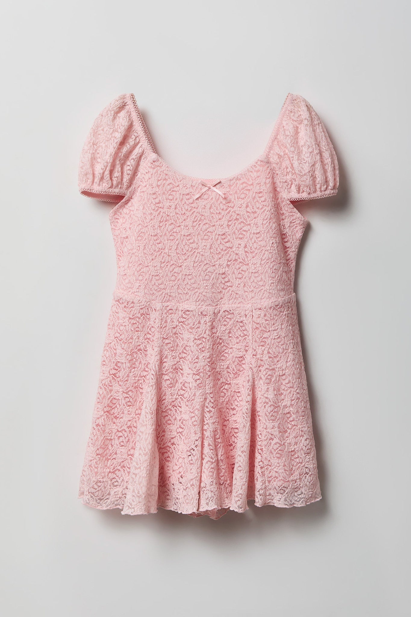 Girls Lace Romper Dress