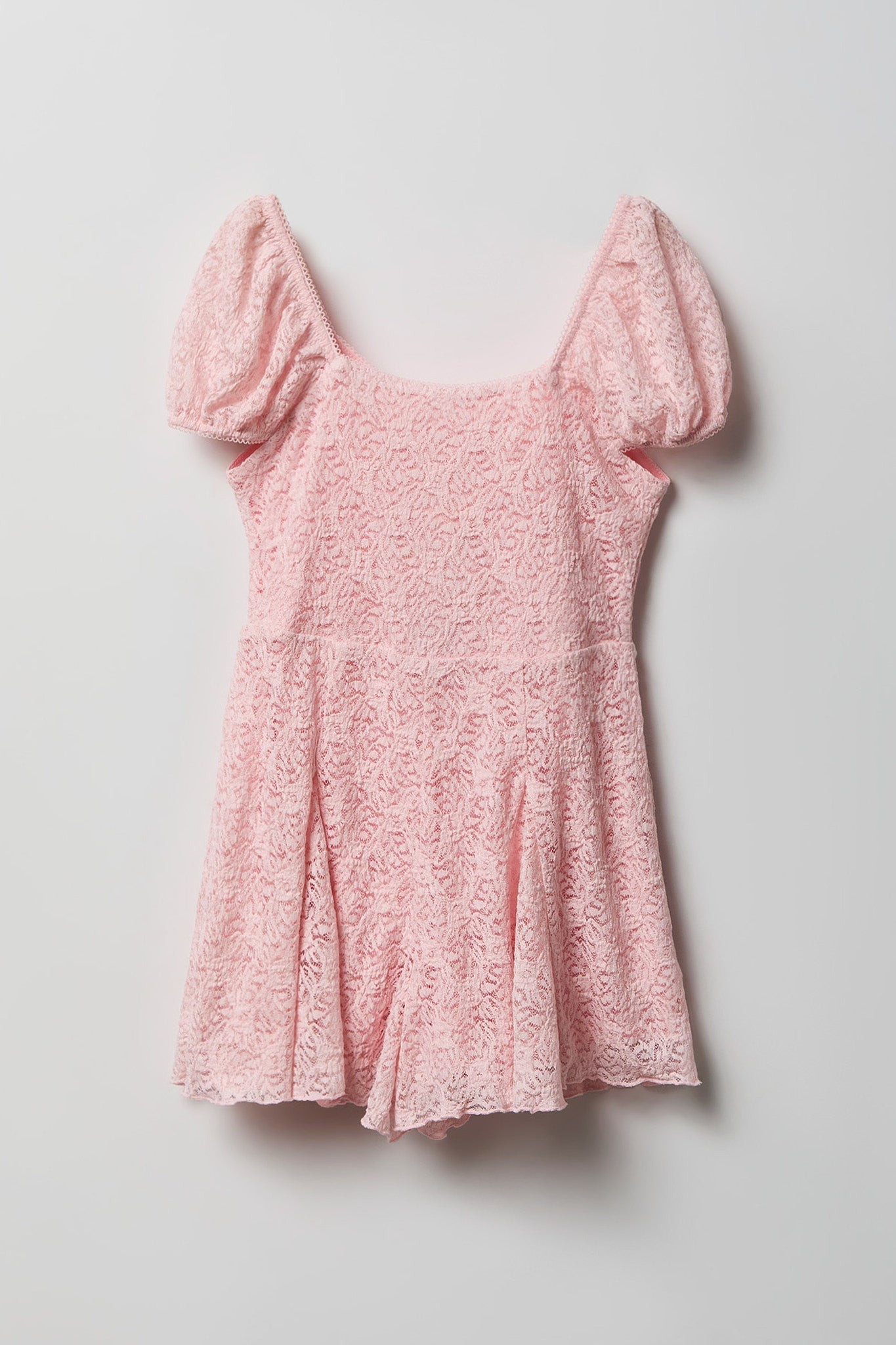 Girls Lace Romper Dress
