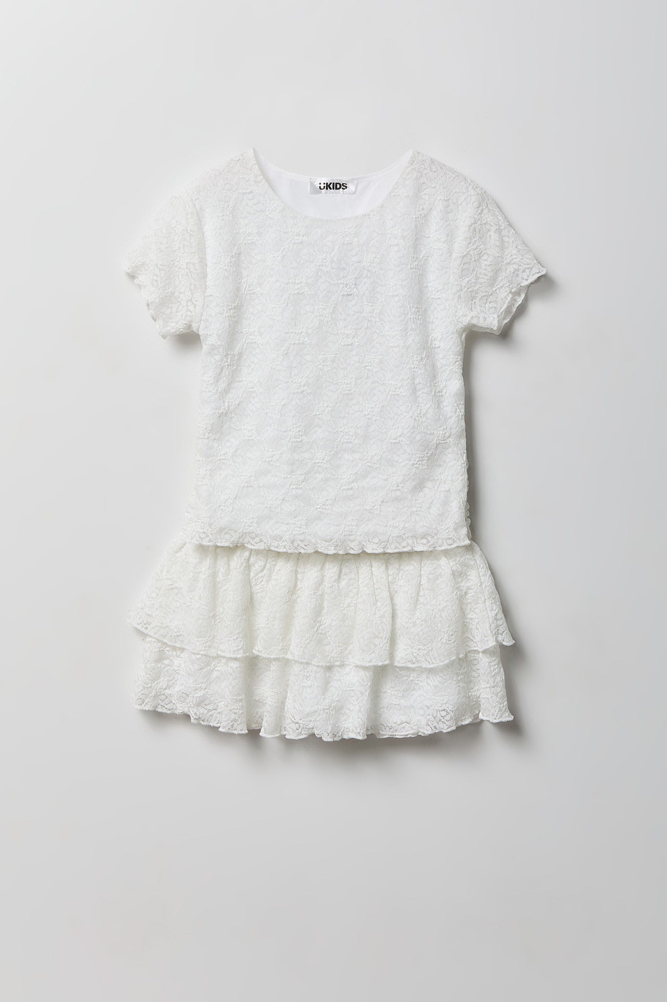 Girls Lace Tee & Skort Set