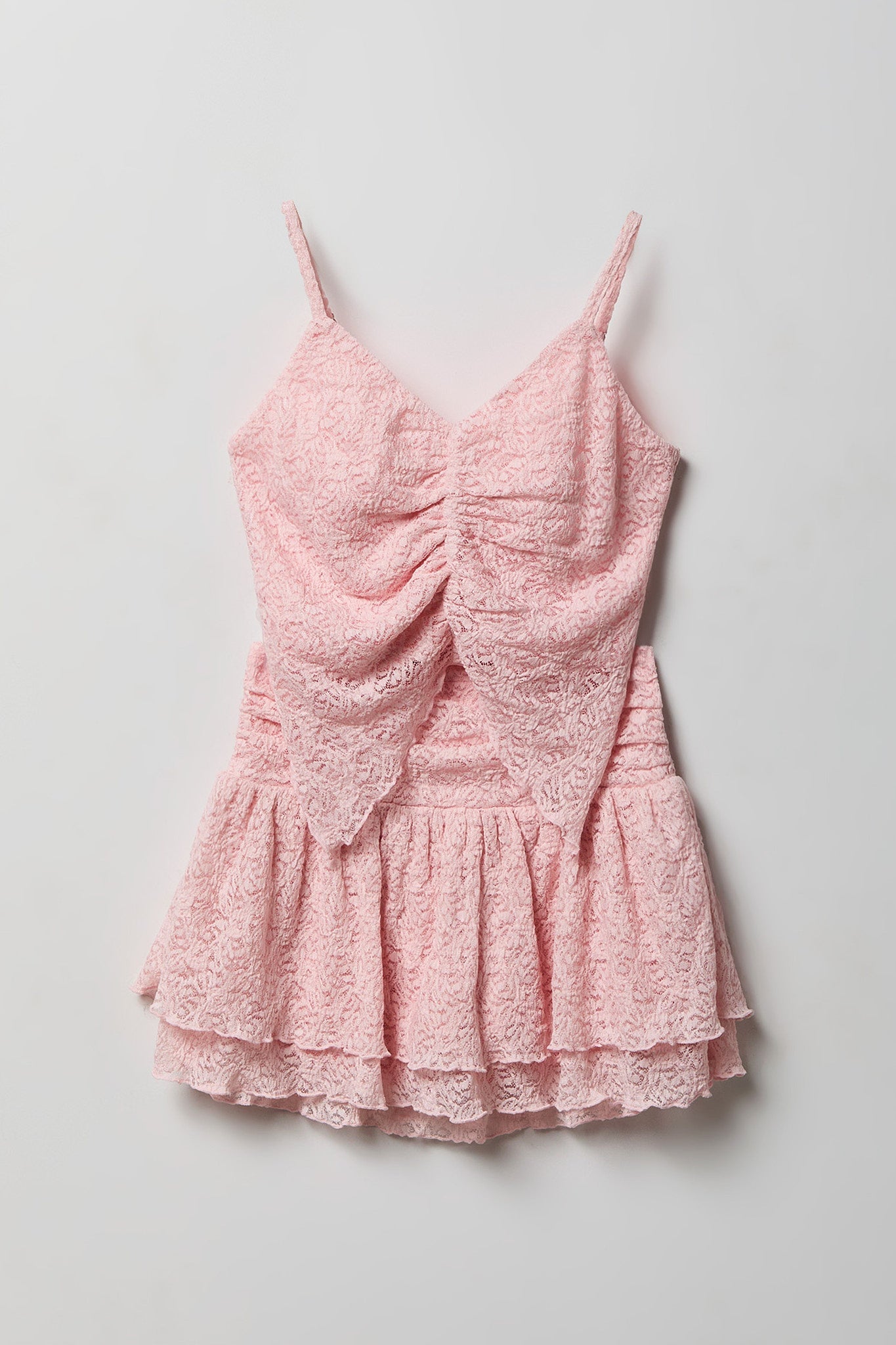 Girls Lace Tank & Skort Set