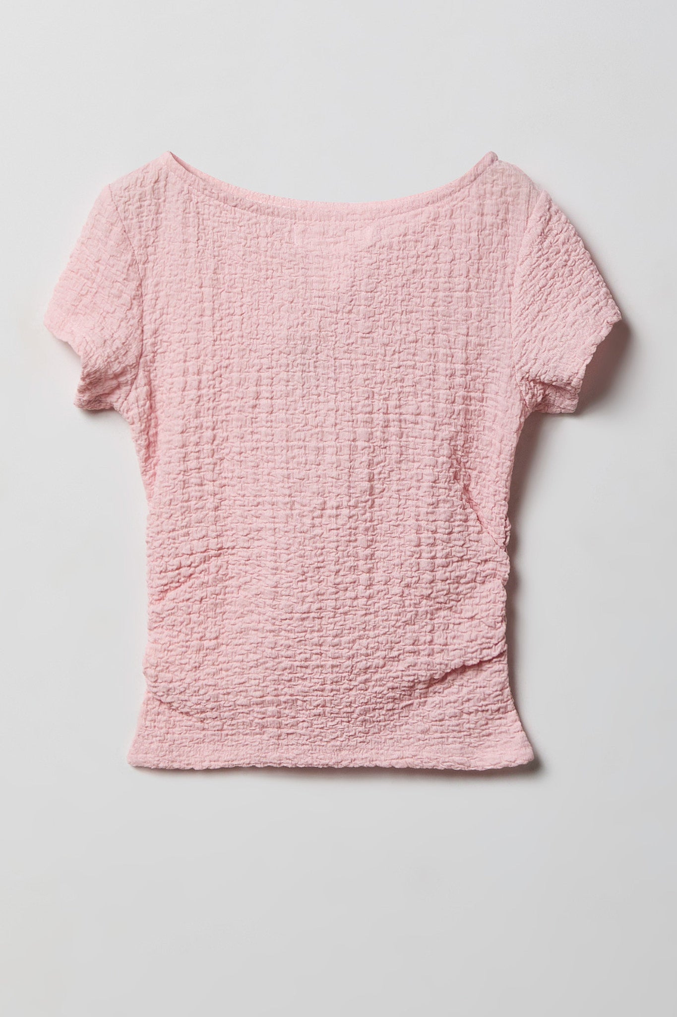 Girls Textured Top & Pant Set