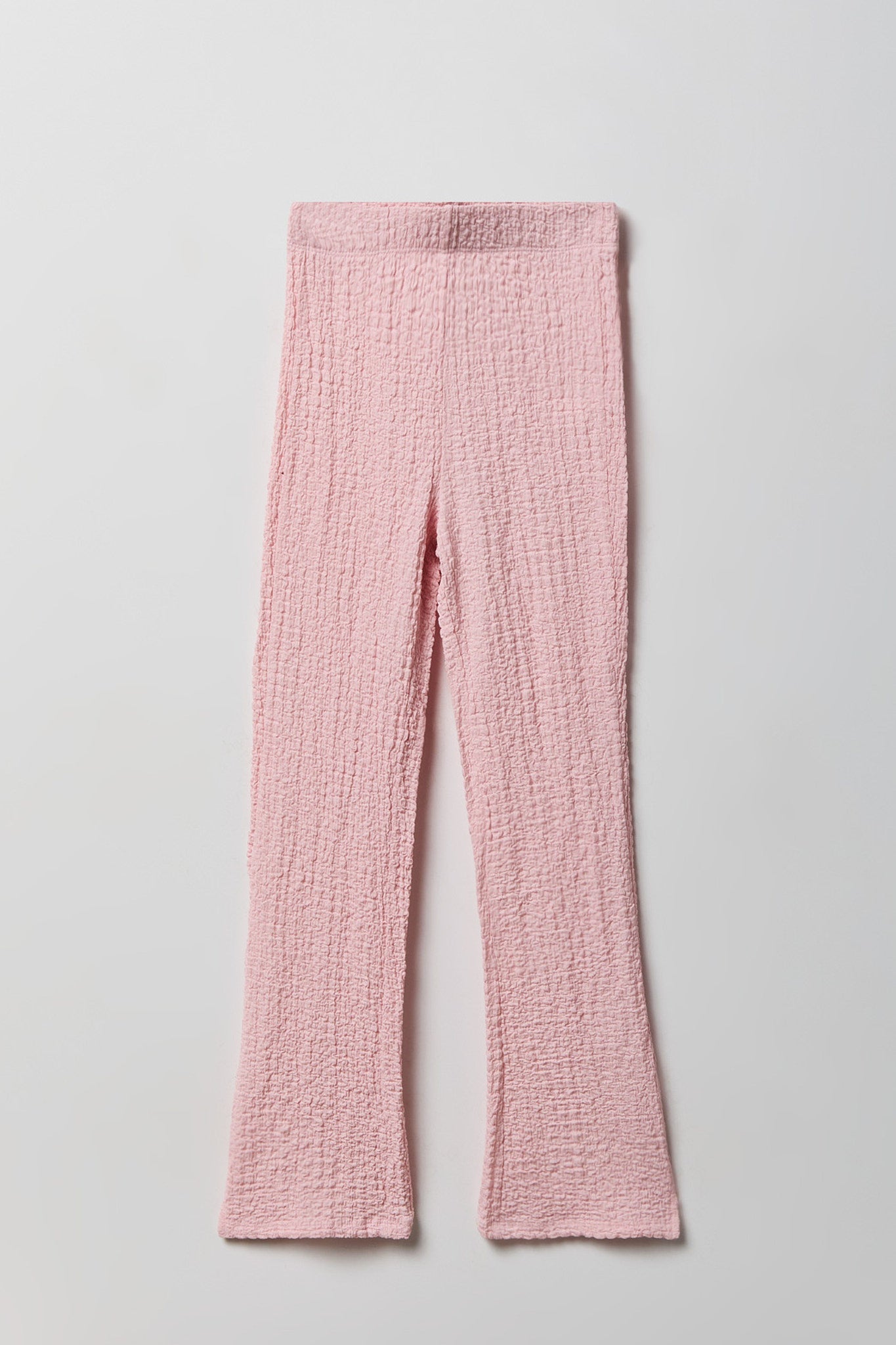 Girls Textured Top & Pant Set