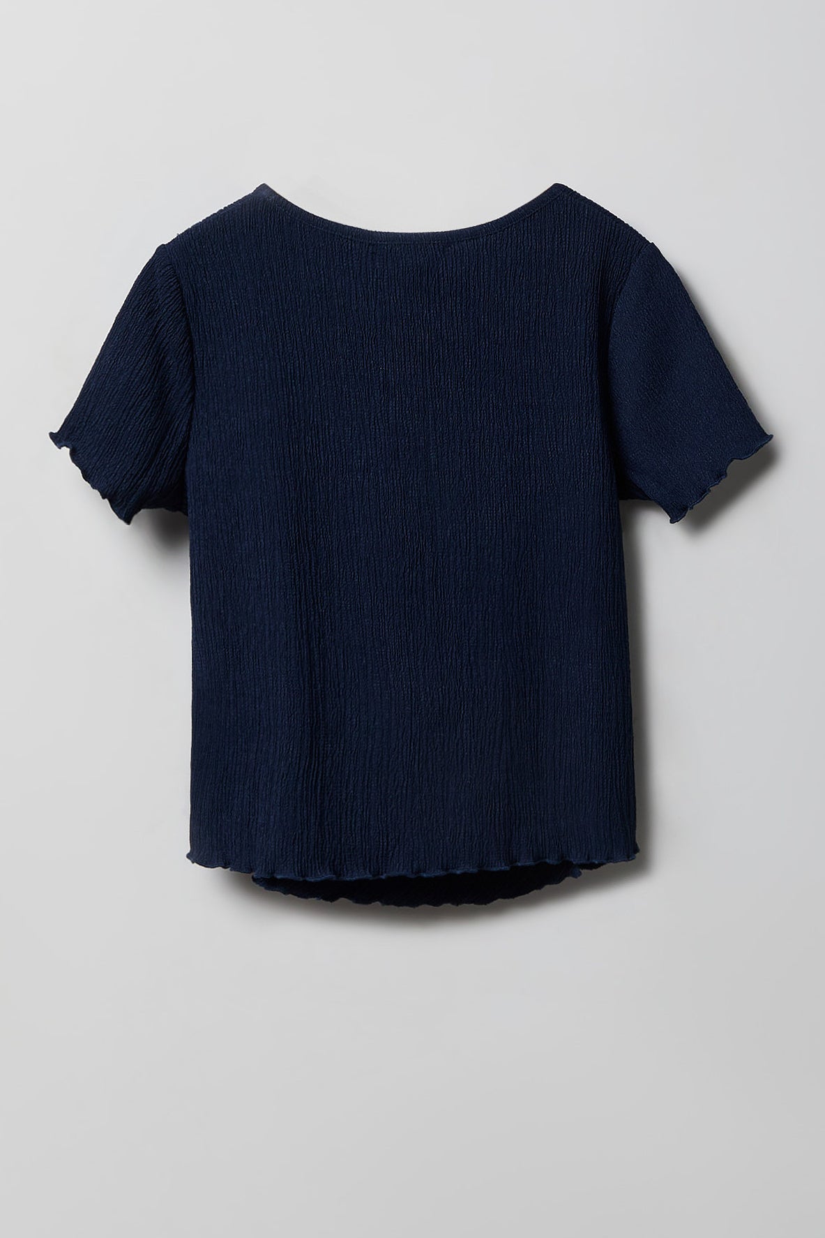 Girls Textured Side Tie Top & Pant Set