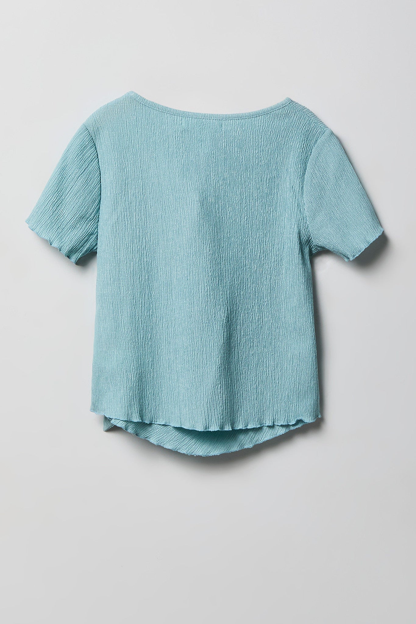 Girls Textured Side Tie Top & Pant Set