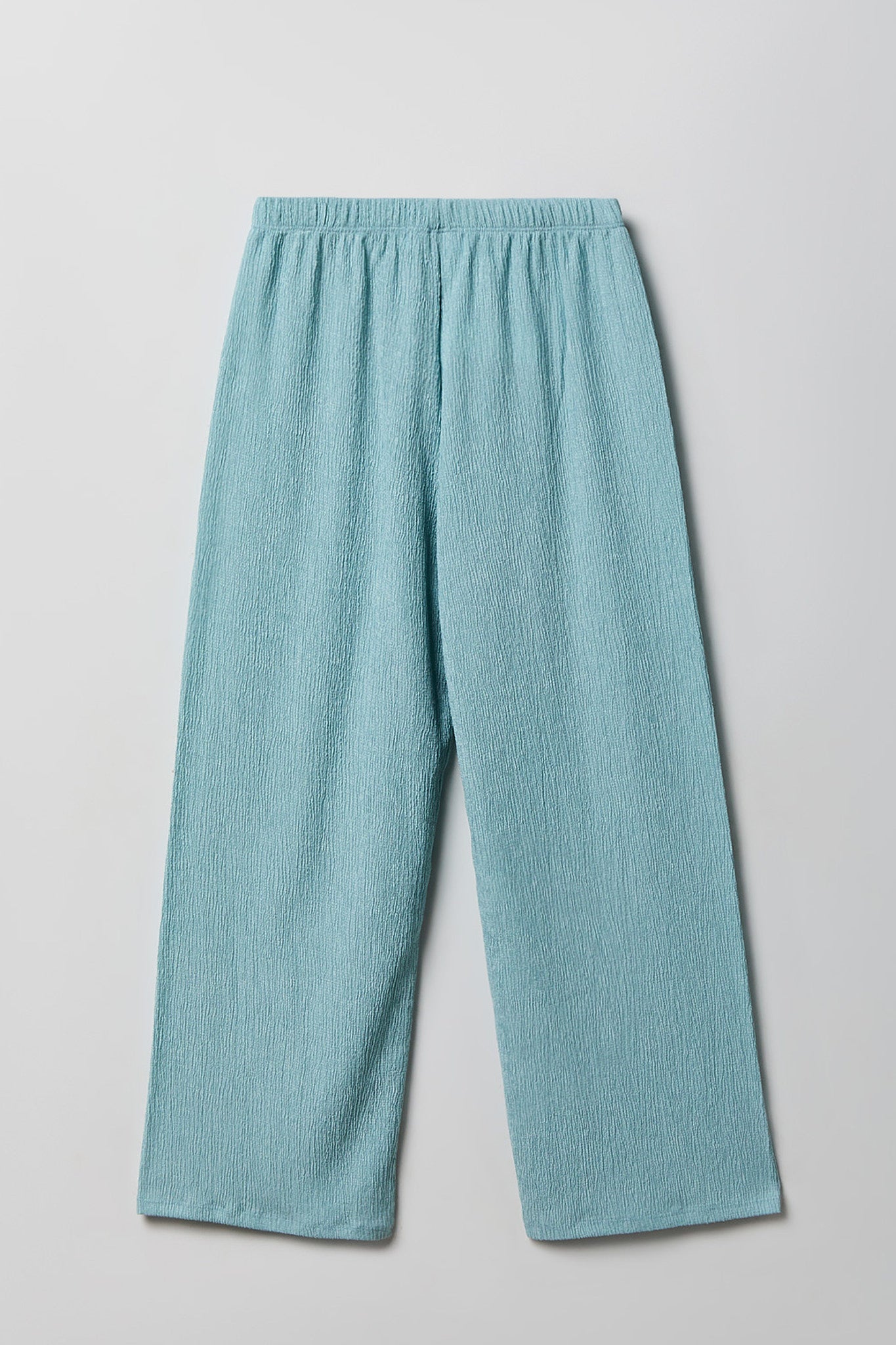 Girls Textured Side Tie Top & Pant Set