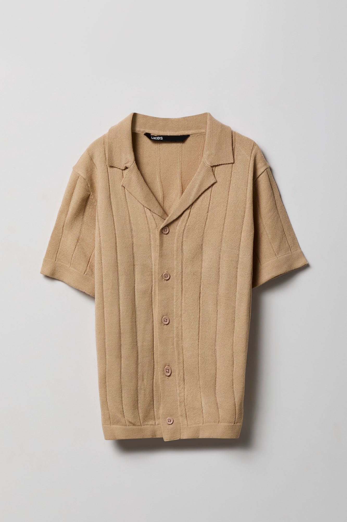 Boys Button-Up Knit Top