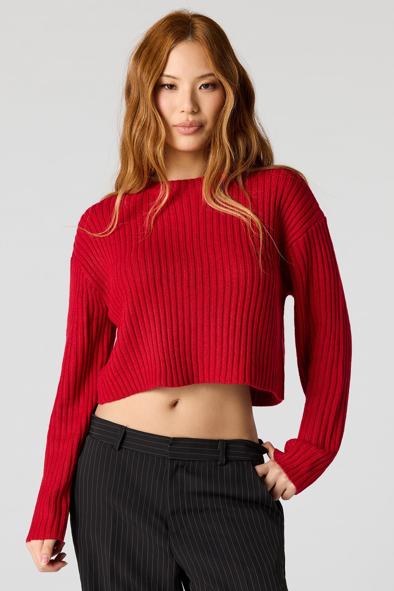 Ribbed Knit Sweater