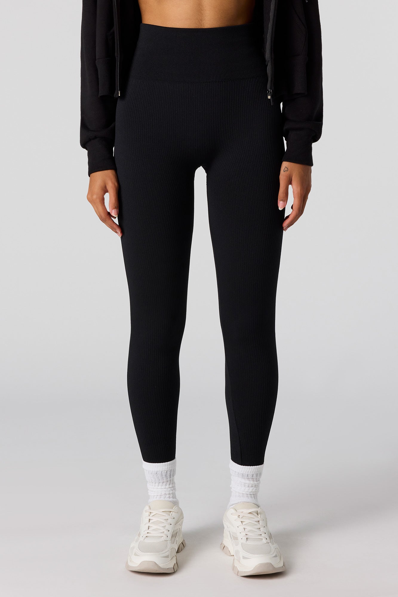 Seamless High-Rise Ribbed Legging