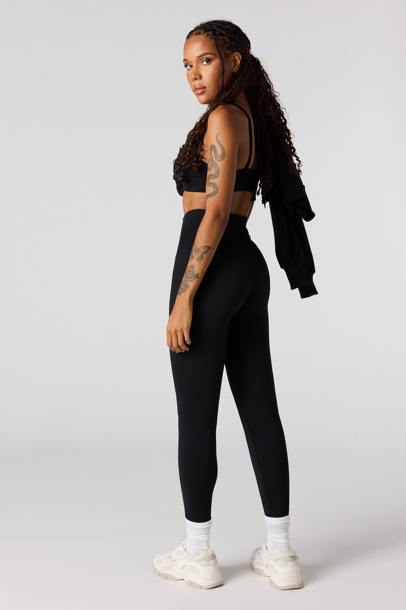 Seamless High-Rise Ribbed Legging
