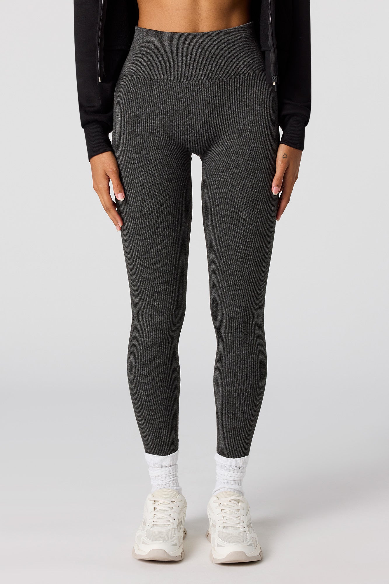 Seamless High-Rise Ribbed Legging