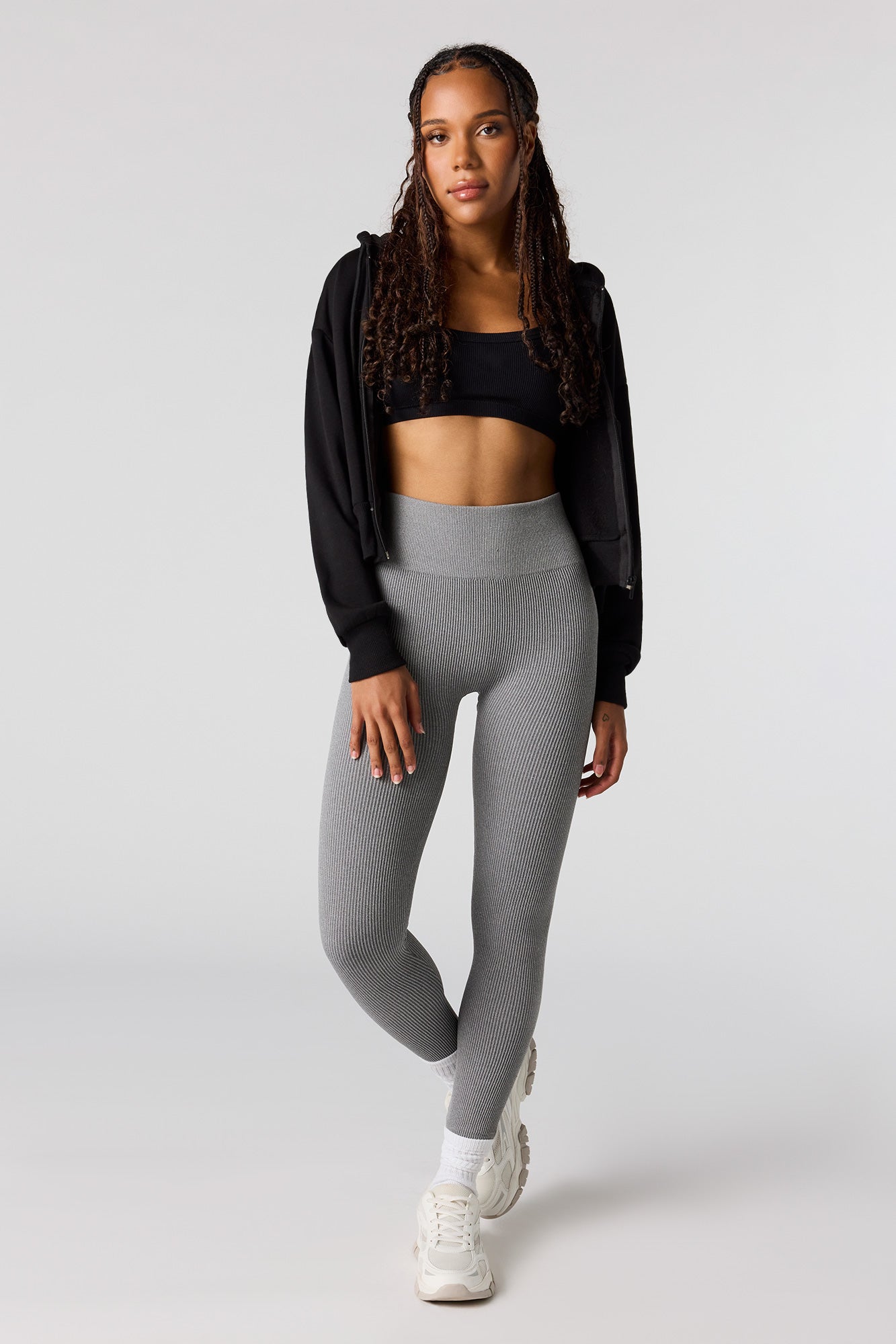 Seamless High-Rise Ribbed Legging