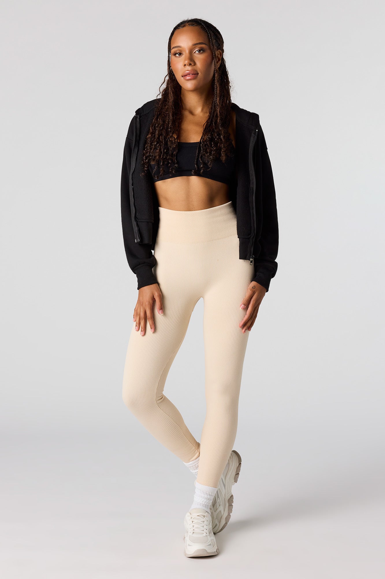 Seamless High-Rise Ribbed Legging