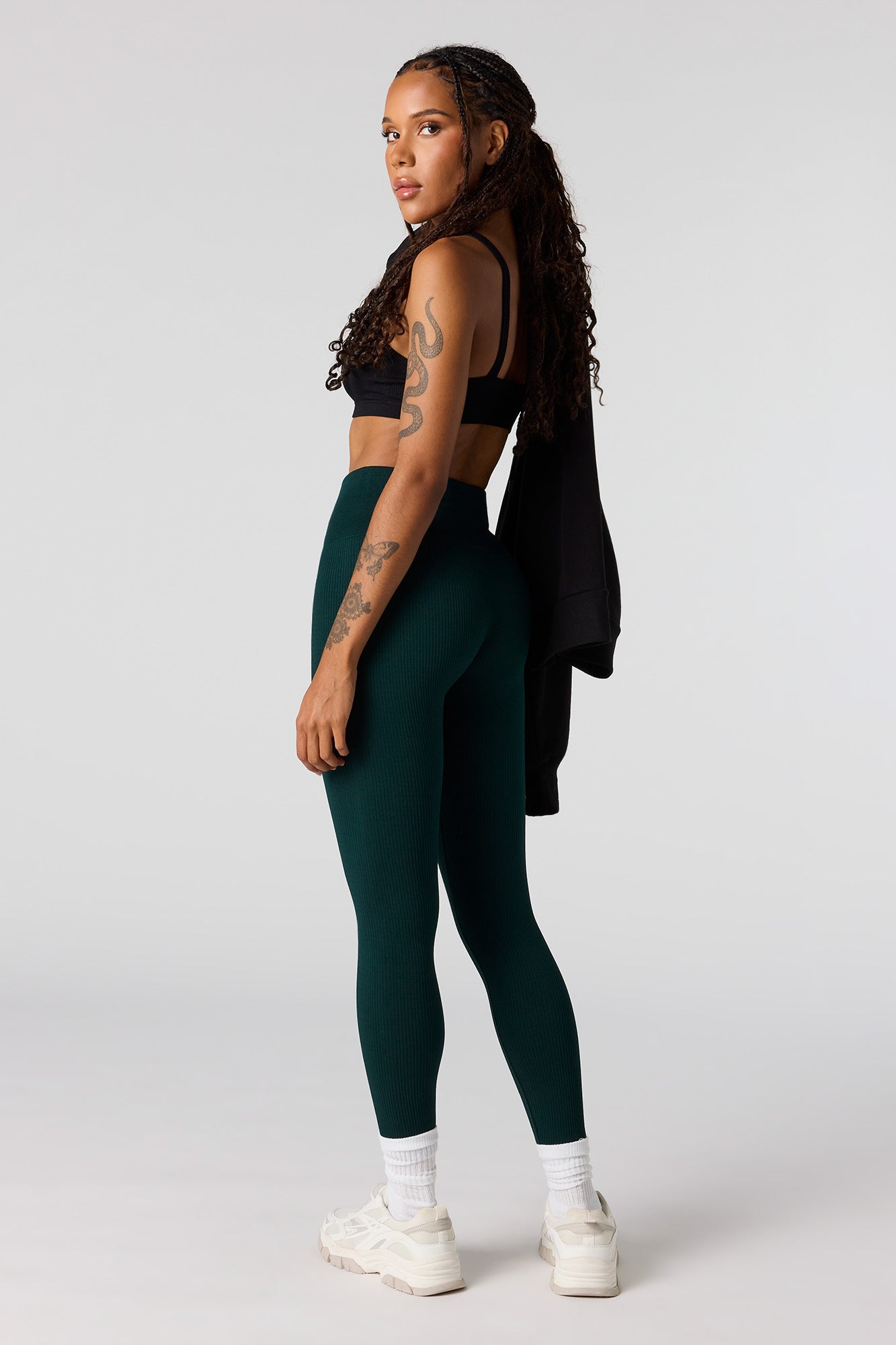 Seamless High-Rise Ribbed Legging