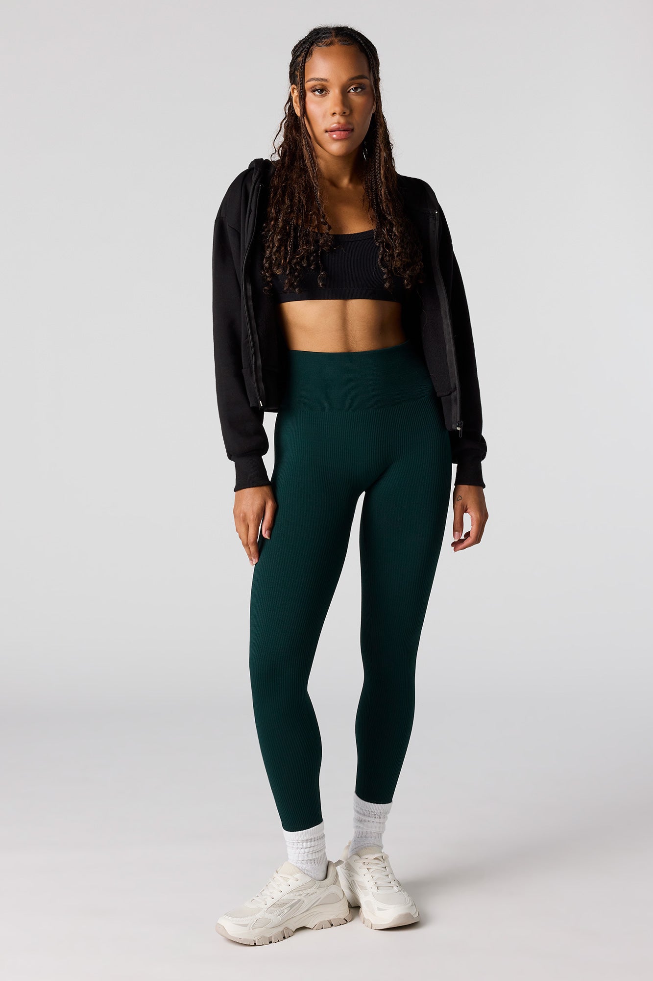 Seamless High-Rise Ribbed Legging