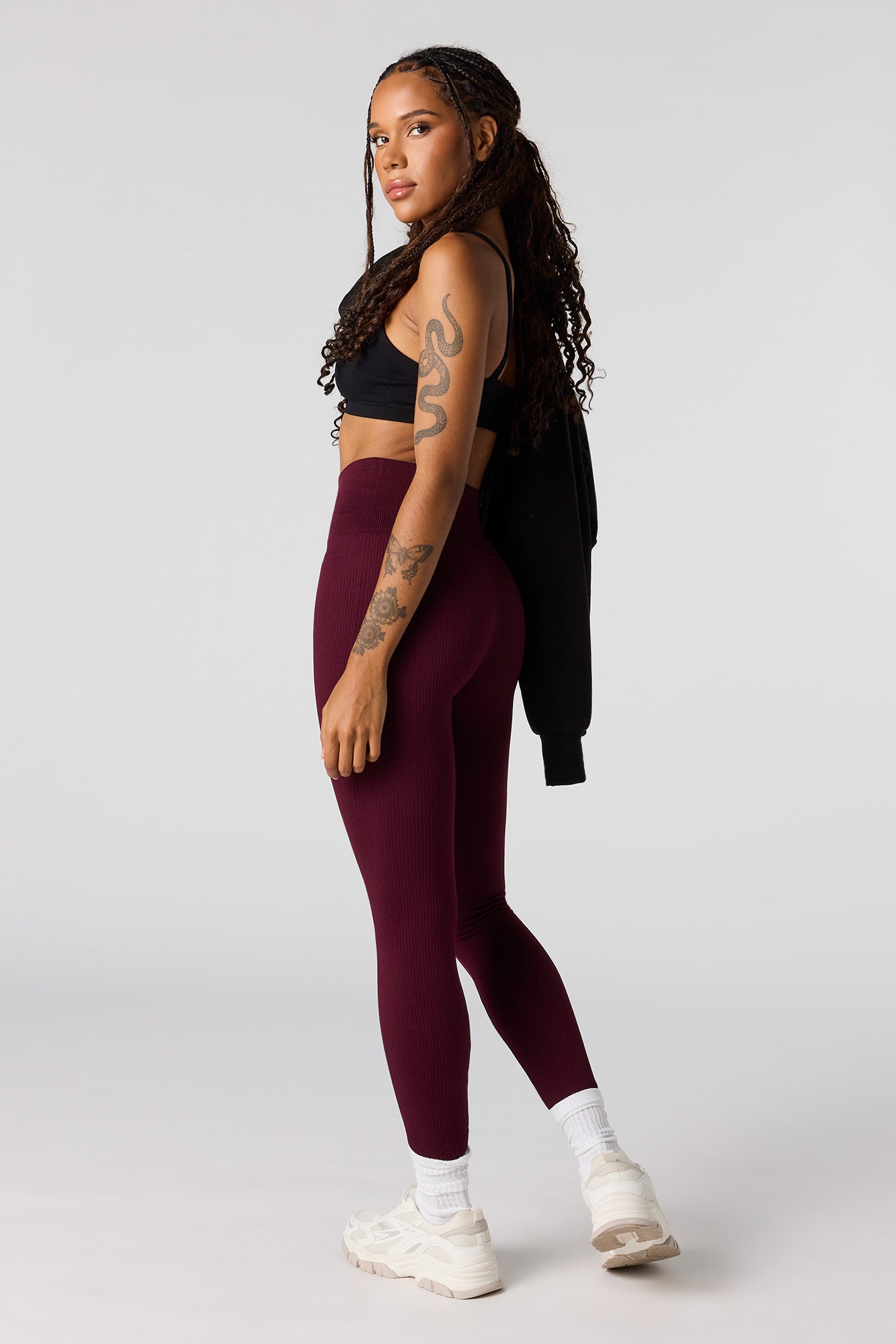 Seamless High-Rise Ribbed Legging