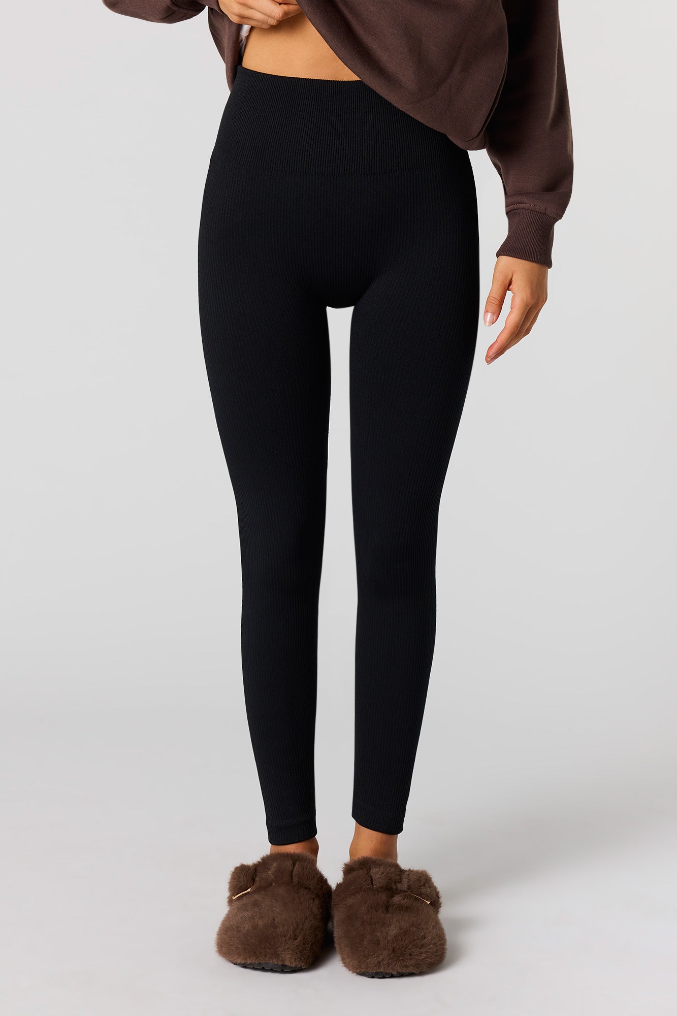 High Rise Seamless Ribbed Legging